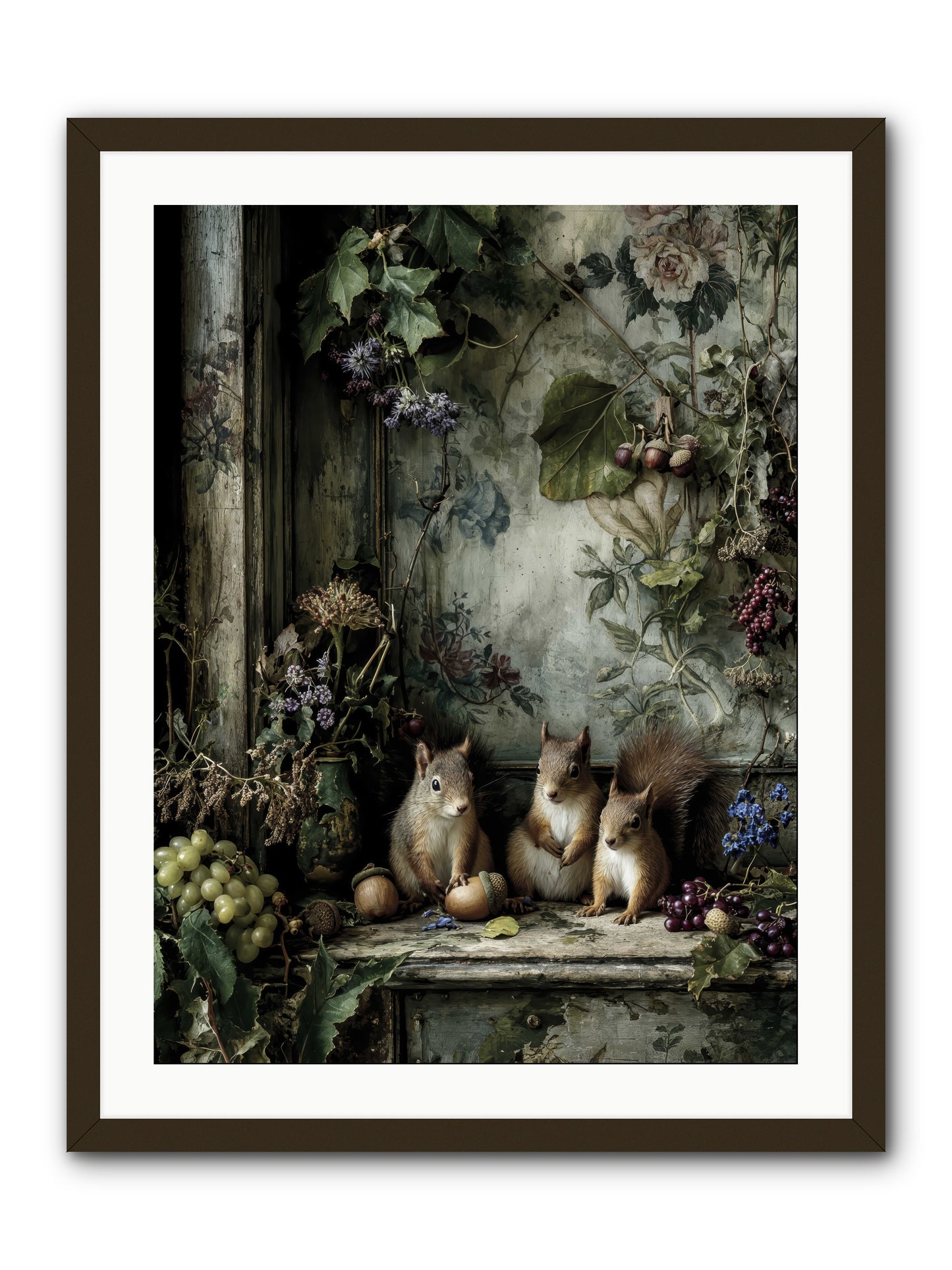 Nature’s Quiet CollectorsREZ -- Framed Print - Black 24x32