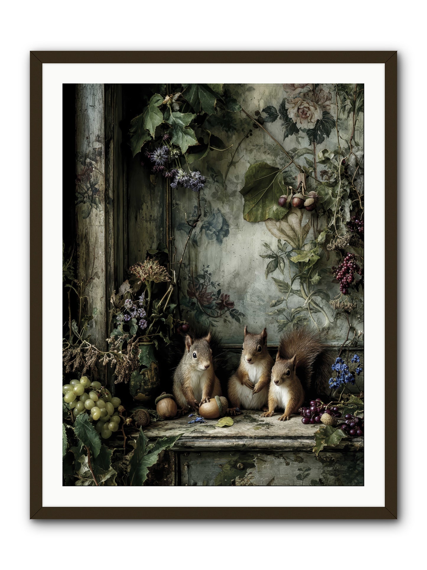 Nature’s Quiet CollectorsREZ -- Framed Print - Black 30x40