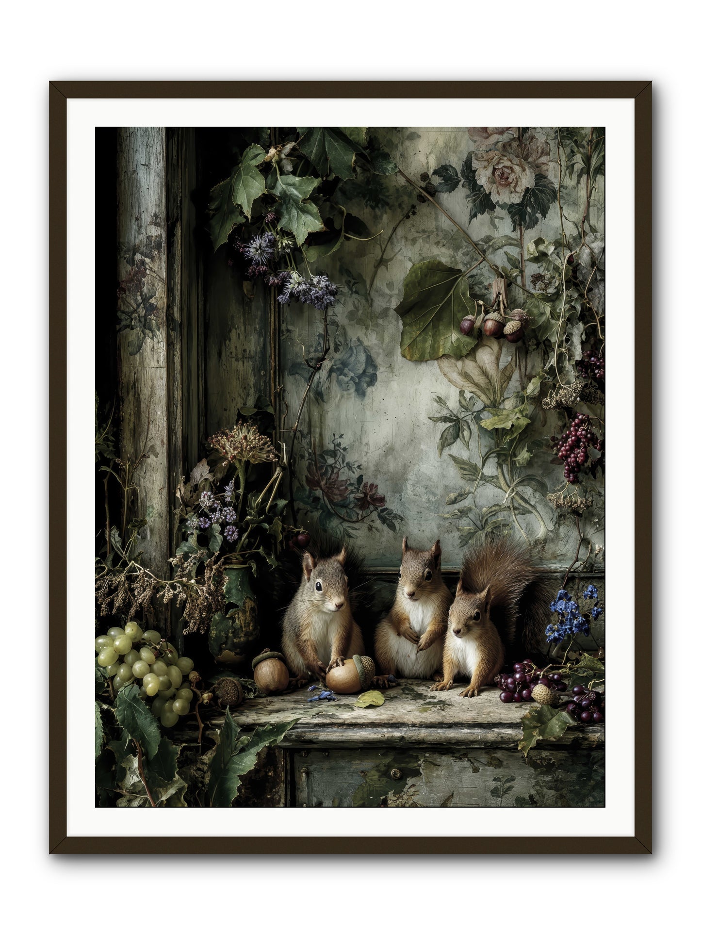Nature’s Quiet CollectorsREZ -- Framed Print - Black 36x48