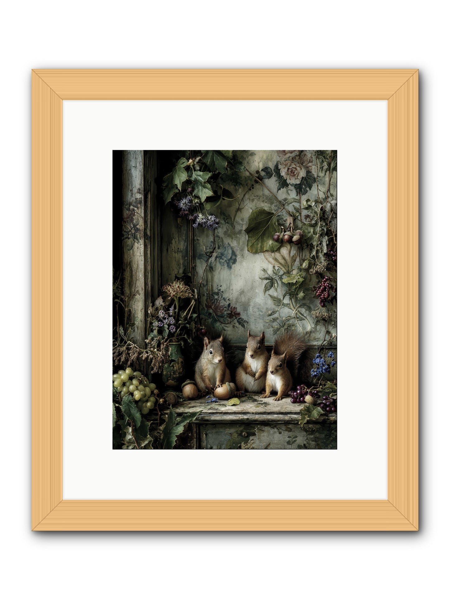 Nature’s Quiet CollectorsREZ -- Framed Print - Natural 9x12