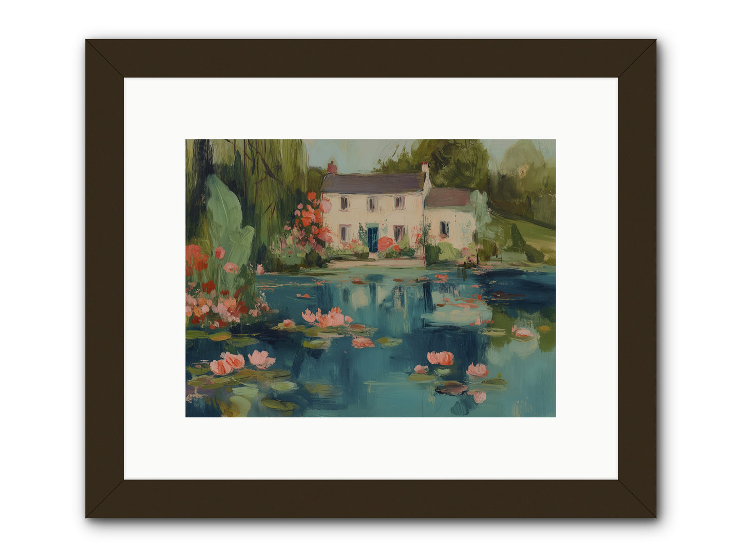 Nature's Looking Glass -- Framed Print - Black 12x9
