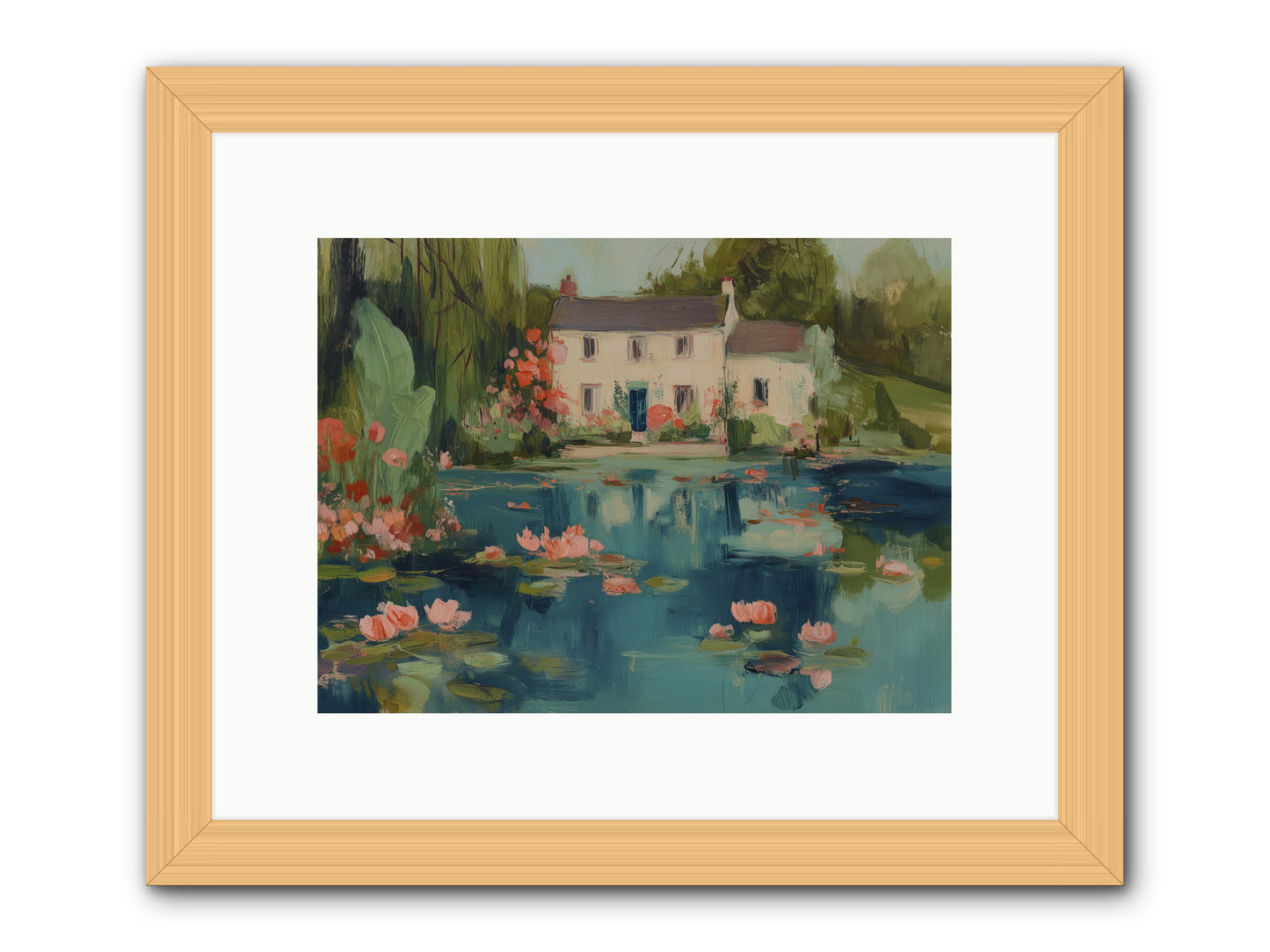 Nature's Looking Glass -- Framed Print - Natural 12x9