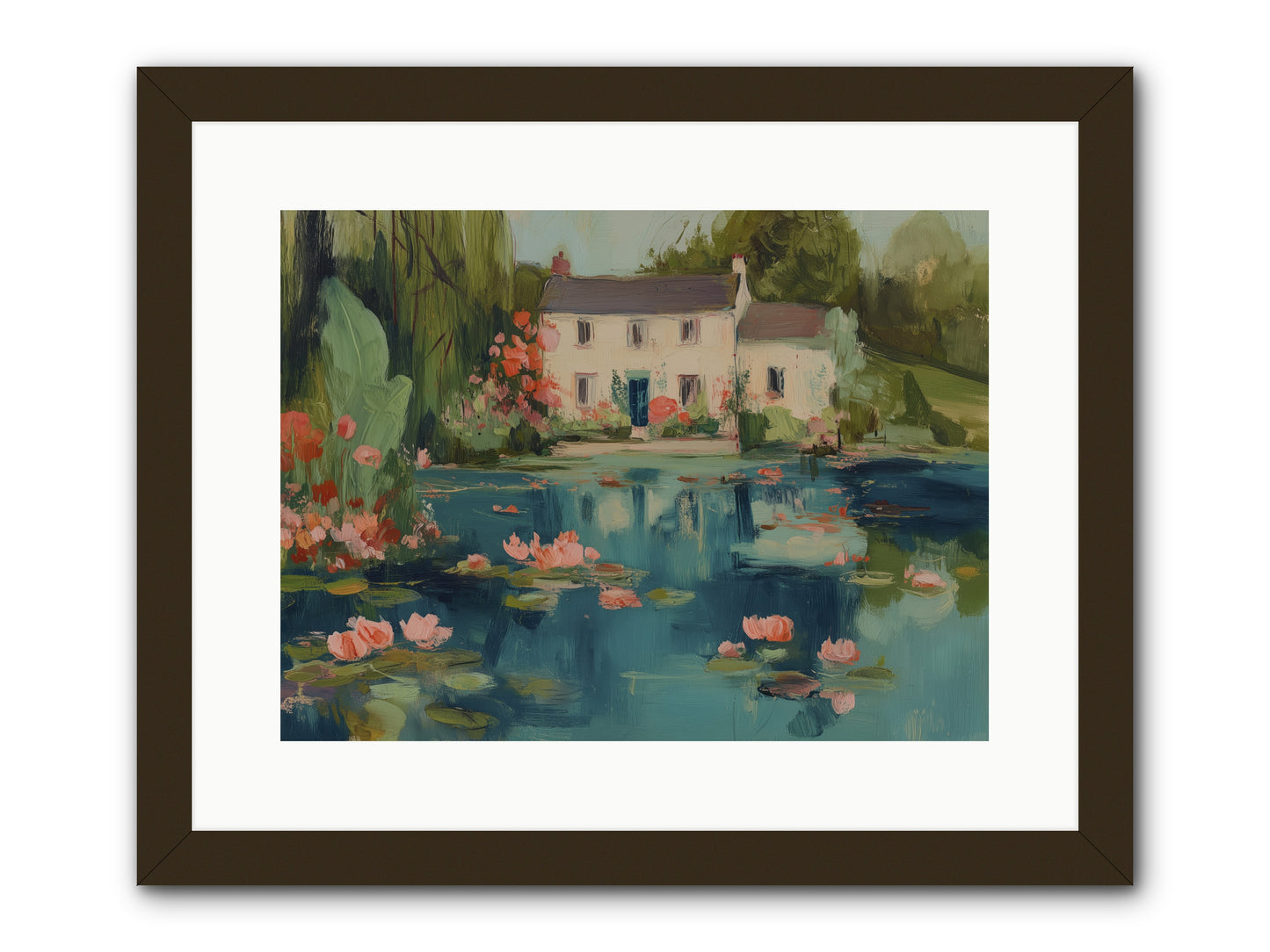 Nature's Looking Glass -- Framed Print - Black 16x12
