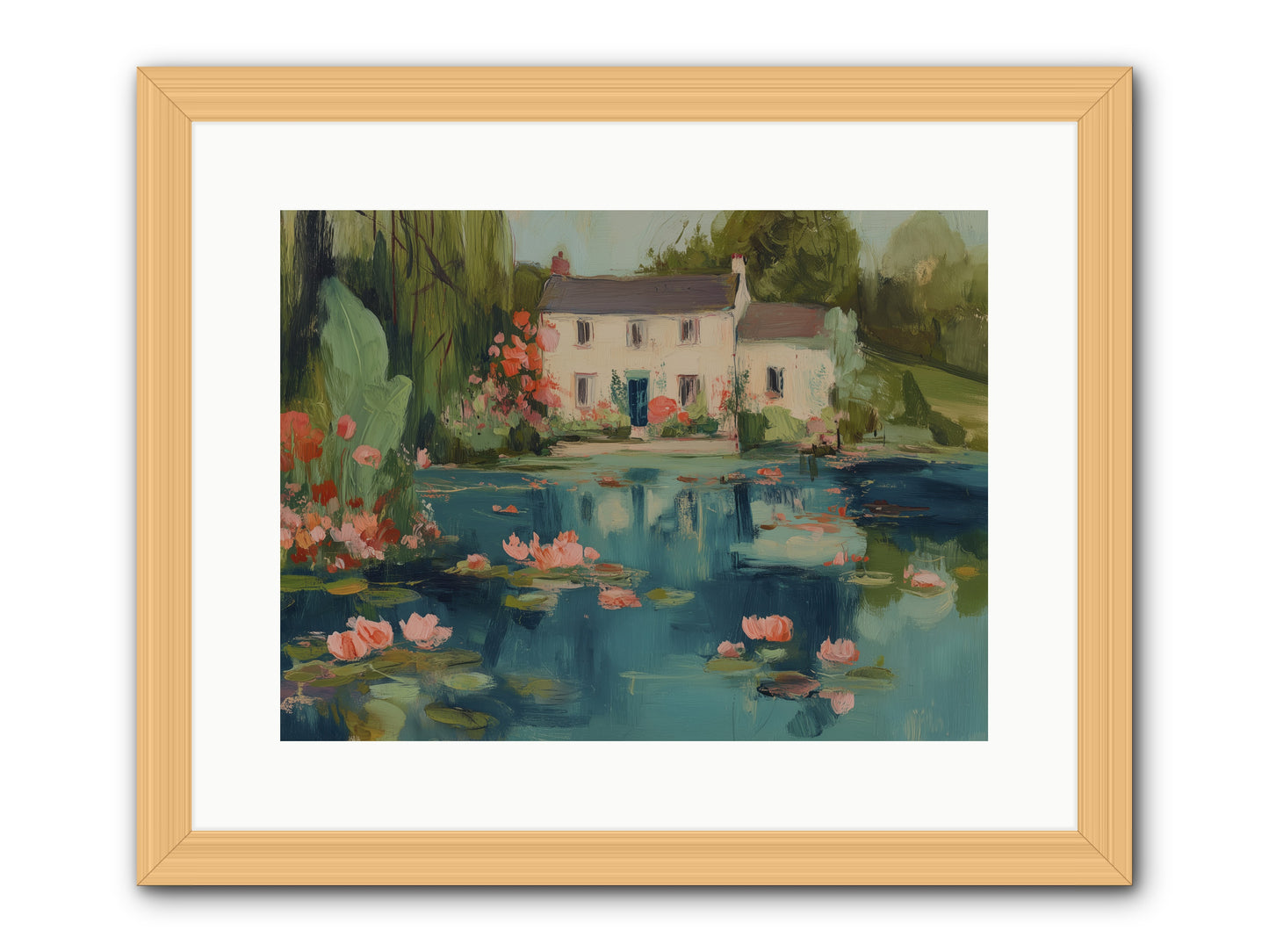 Nature's Looking Glass -- Framed Print - Natural 16x12
