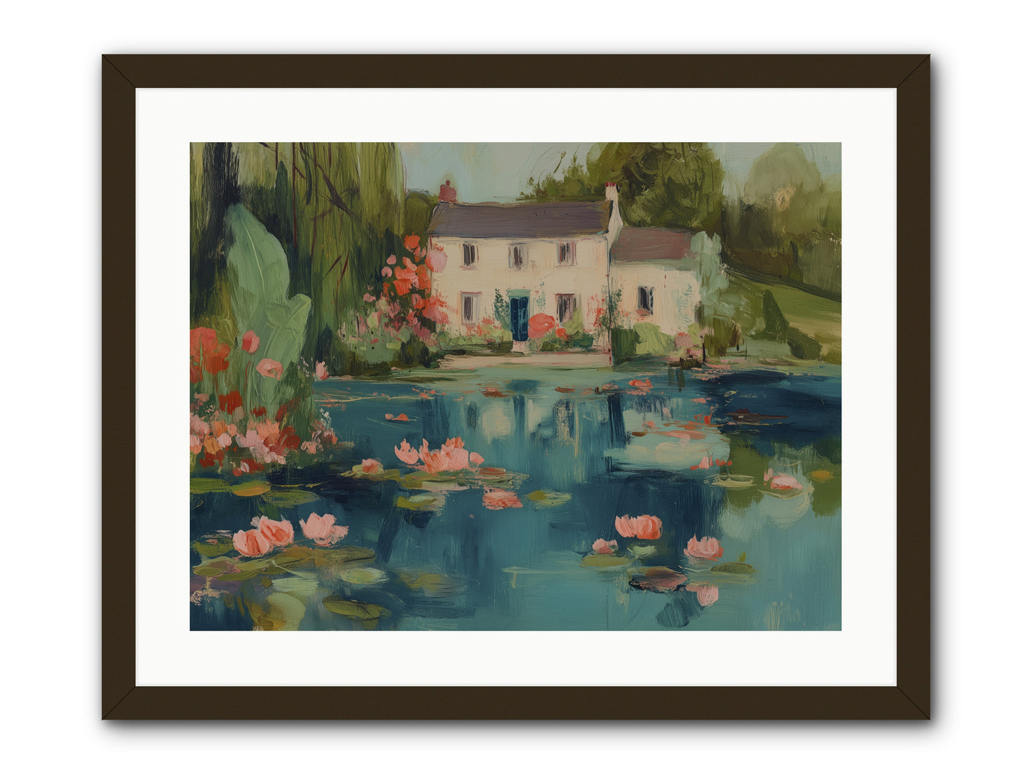 Nature's Looking Glass -- Framed Print - Black 24x18