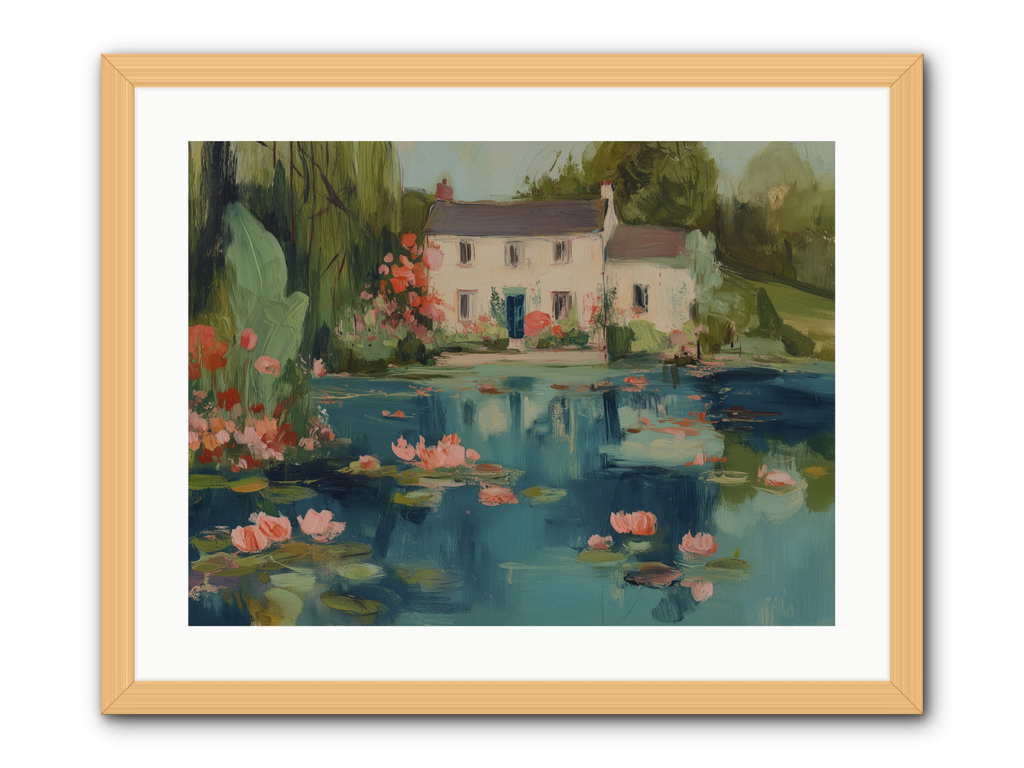 Nature's Looking Glass -- Framed Print - Natural 24x18