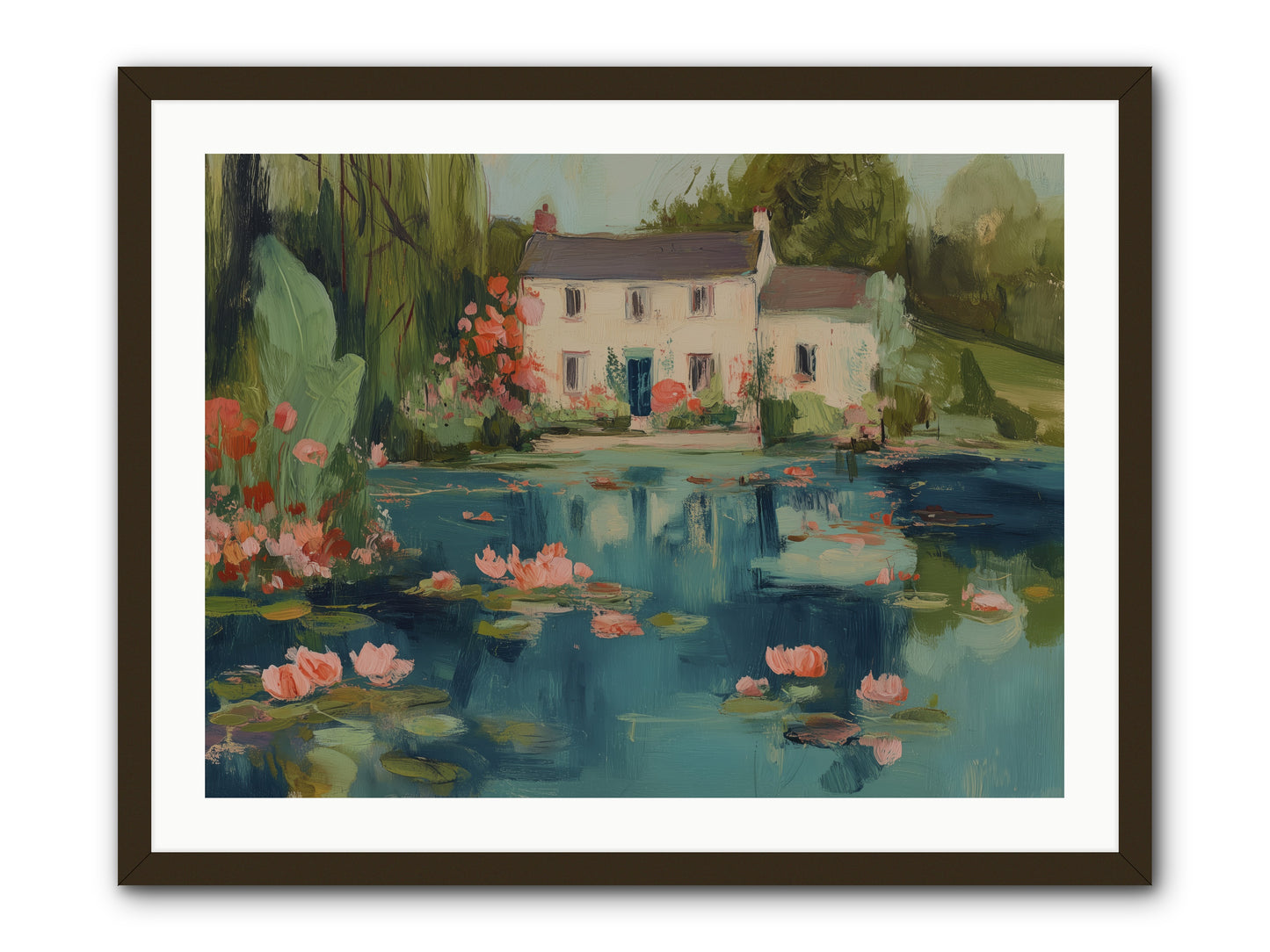 Nature's Looking Glass -- Framed Print - Black 32x24