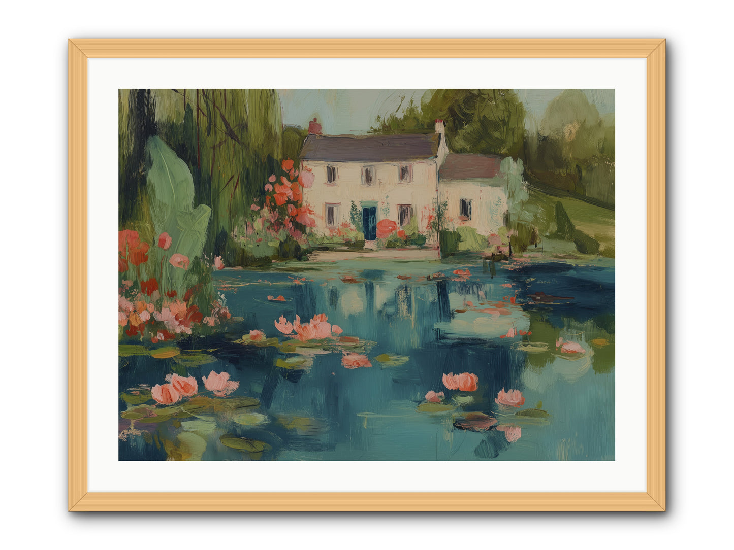 Nature's Looking Glass -- Framed Print - Natural 32x24