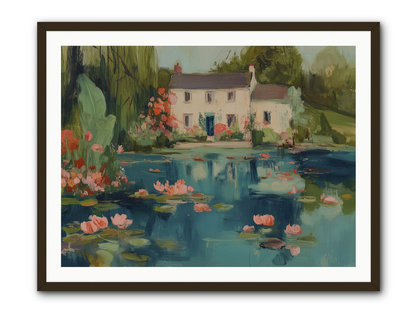 Nature's Looking Glass -- Framed Print - Black 40x30