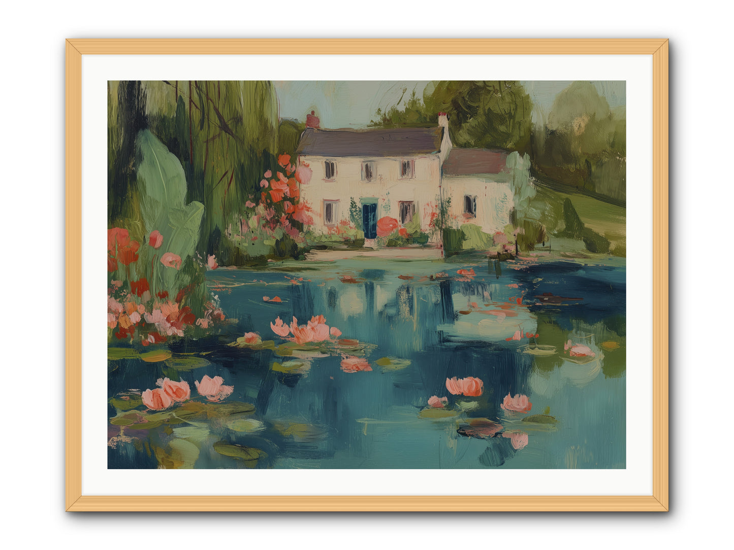 Nature's Looking Glass -- Framed Print - Natural 40x30