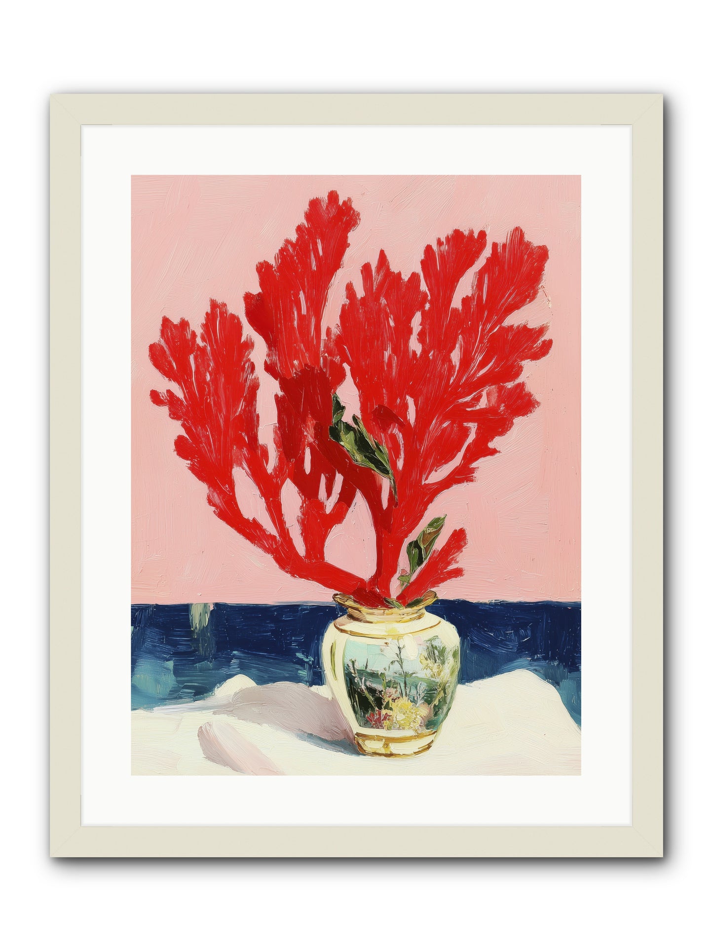 Nature's Sculpture -- Framed Print - White 18x24