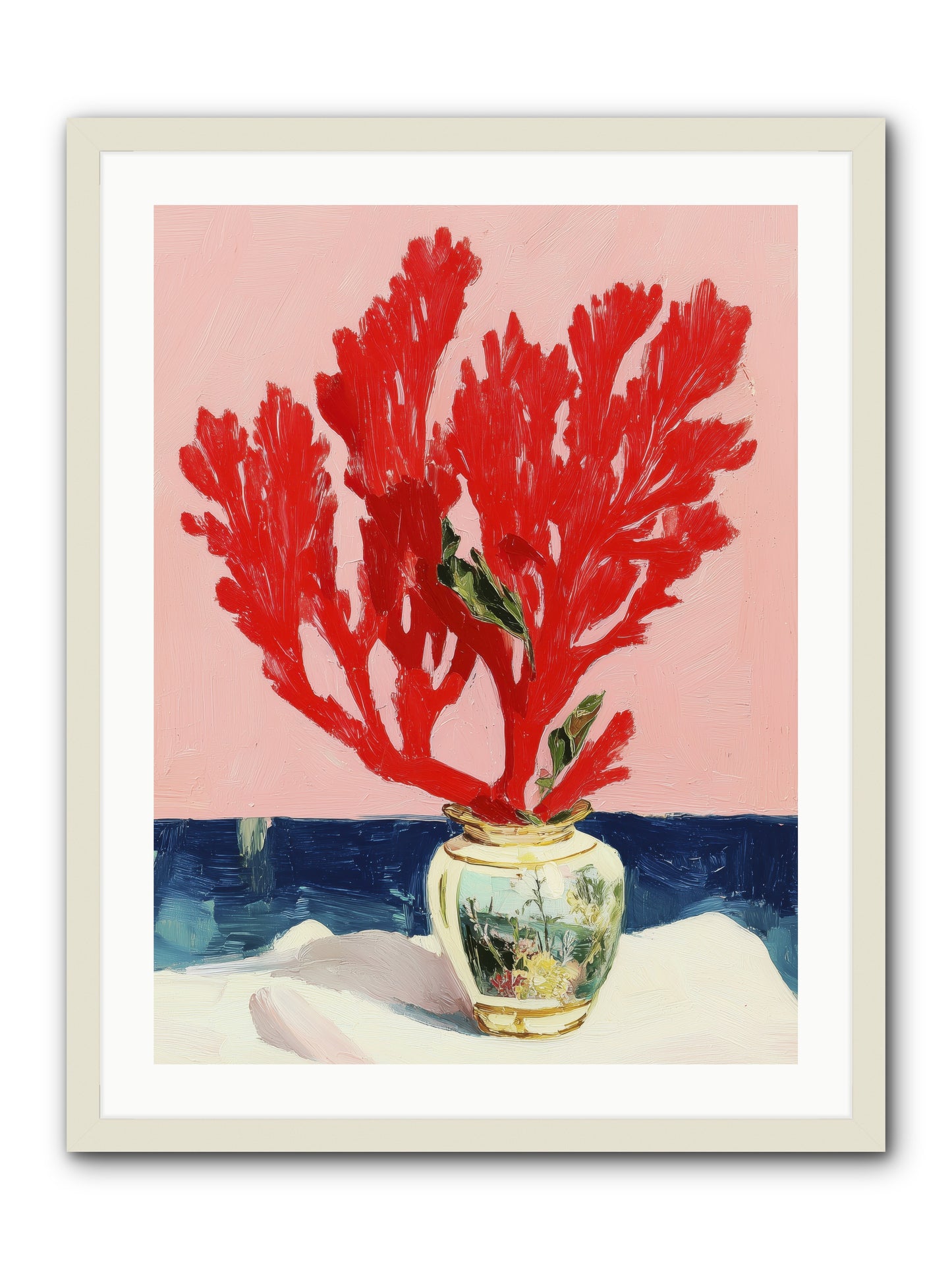 Nature's Sculpture -- Framed Print - White 24x32