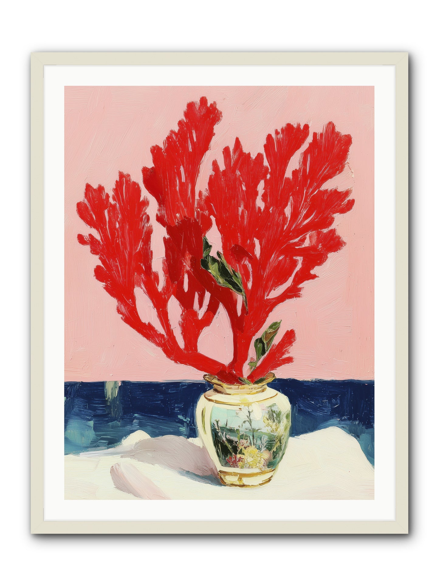 Nature's Sculpture -- Framed Print - White 30x40