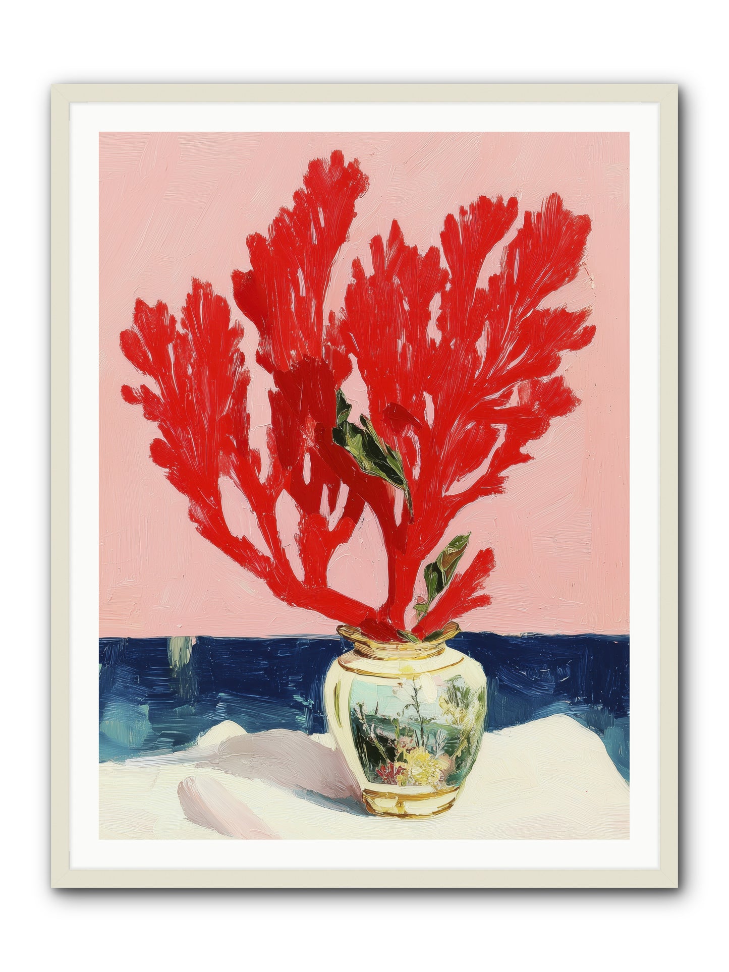 Nature's Sculpture -- Framed Print - White 36x48