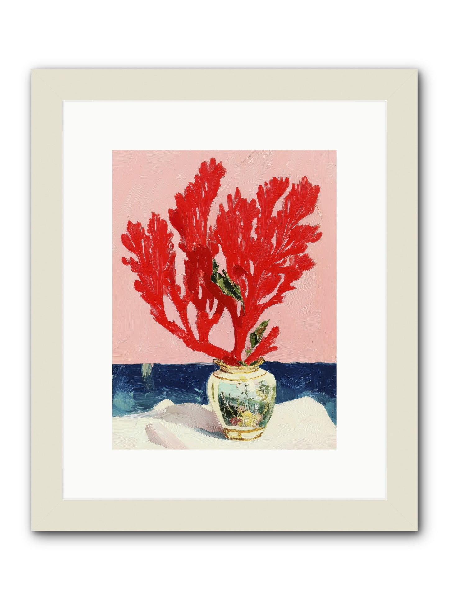 Nature's Sculpture -- Framed Print - White 9x12