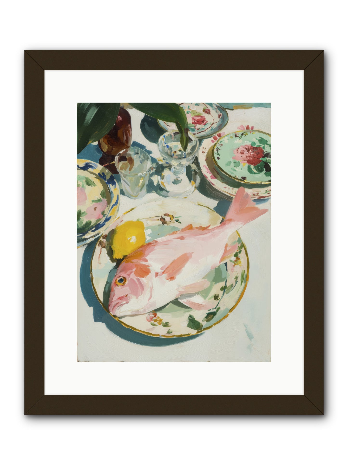Nature's Table -- Framed Print - Black 12x16