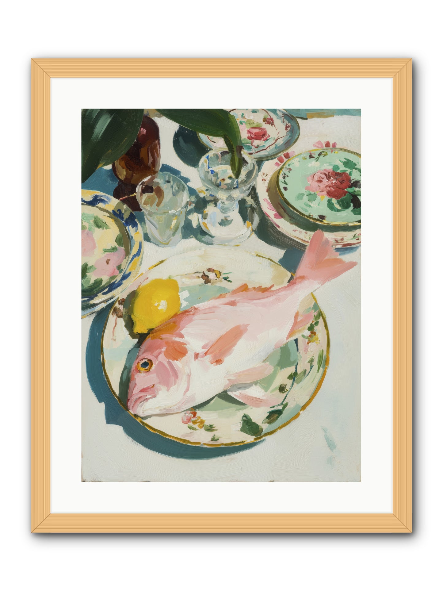 Nature's Table -- Framed Print - Natural 18x24