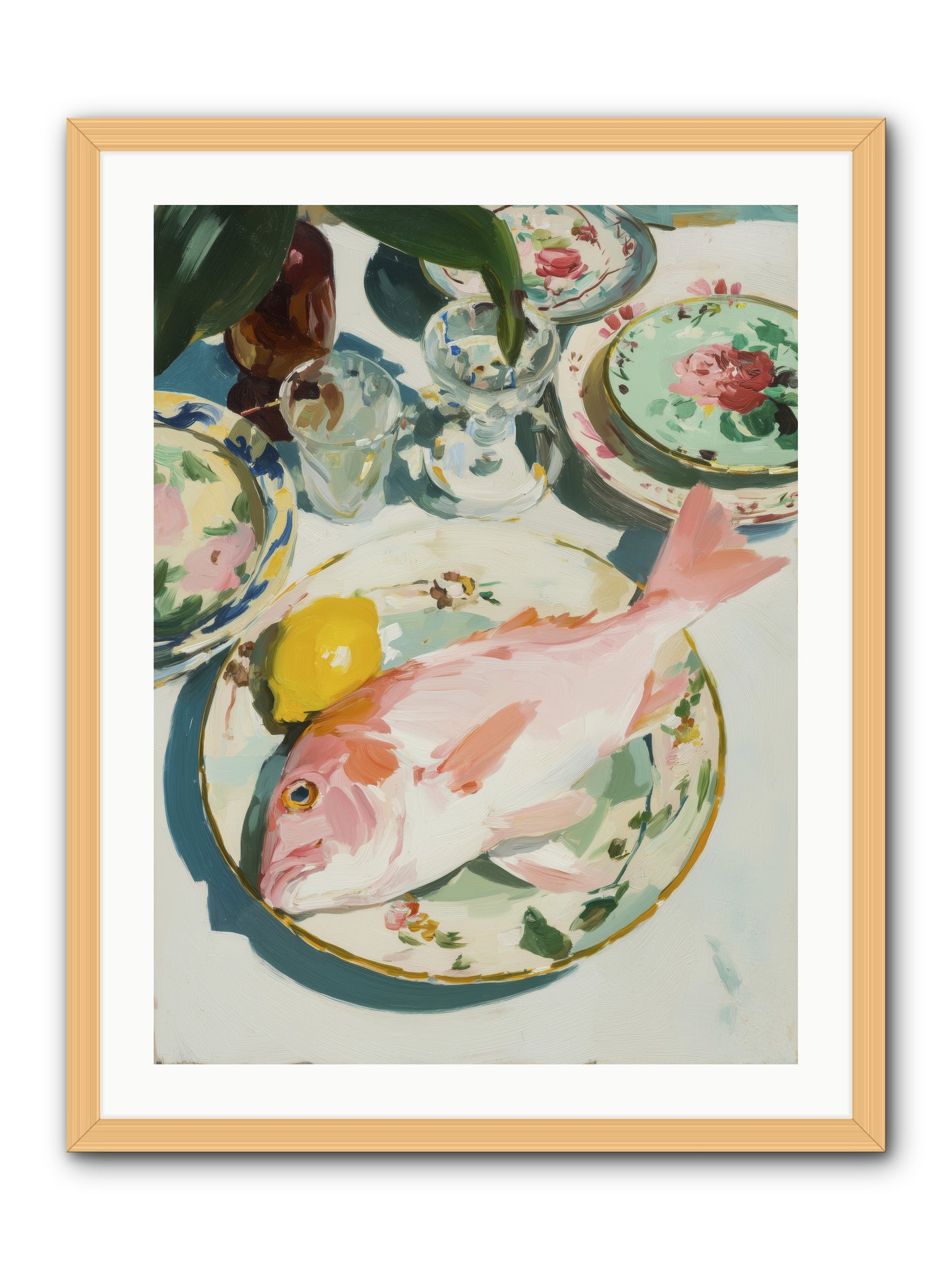 Nature's Table -- Framed Print - Natural 24x32