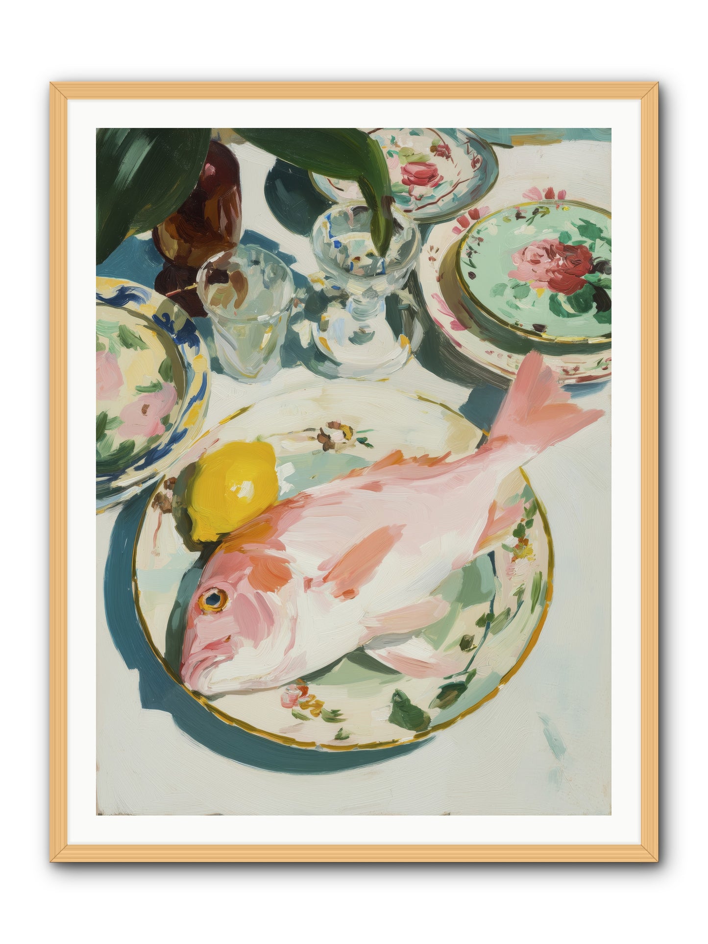 Nature's Table -- Framed Print - Natural 36x48