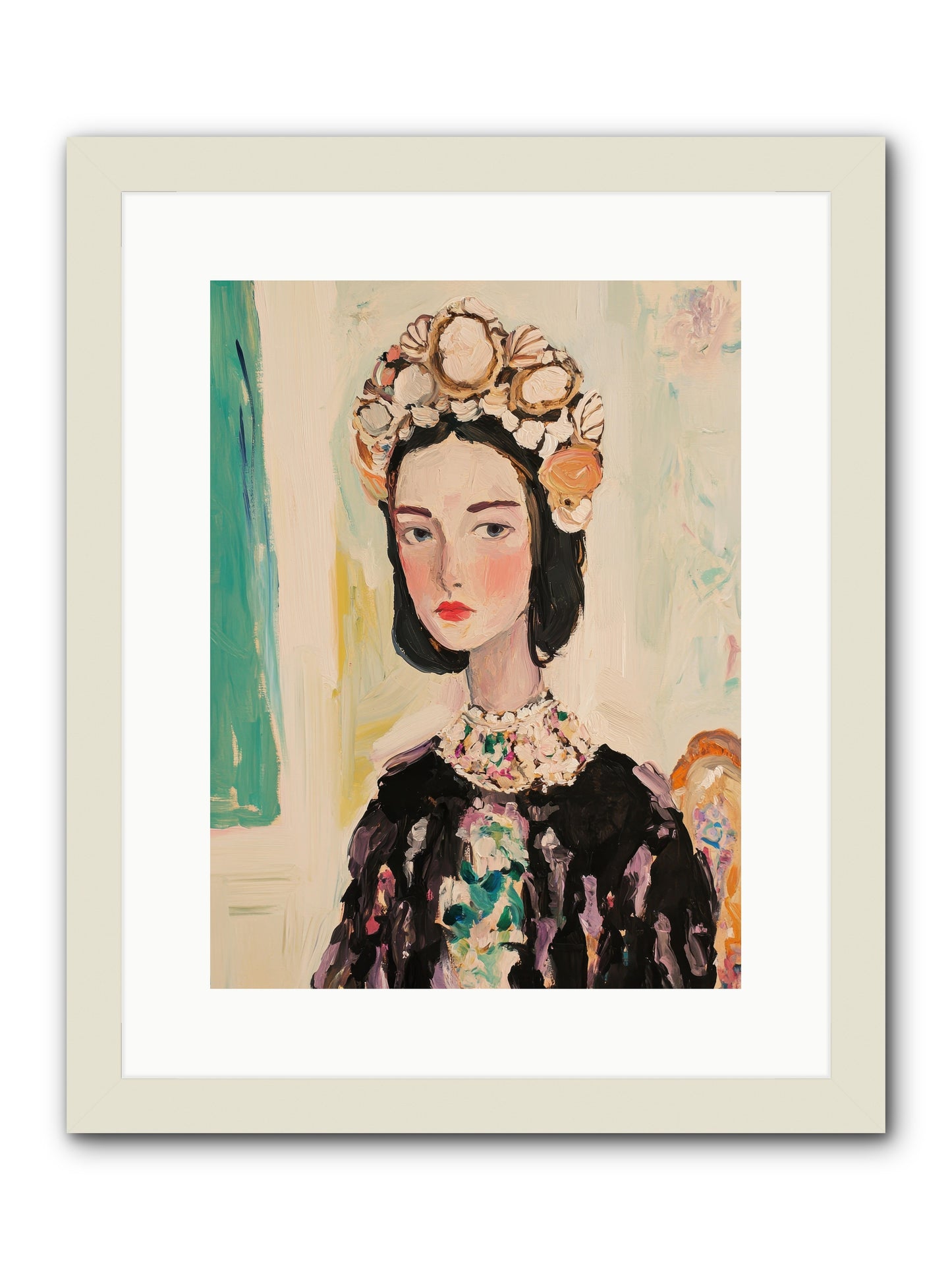 Nautical Nobility -- Framed Print - White 12x16
