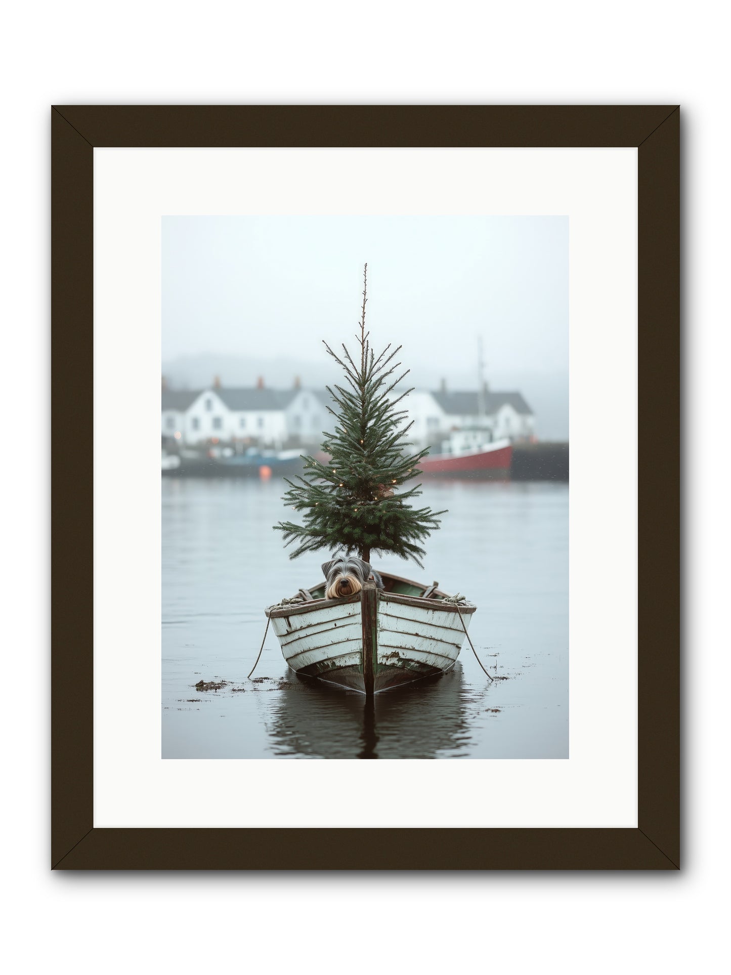 Nautical Noel -- Framed Print - Black 12x16