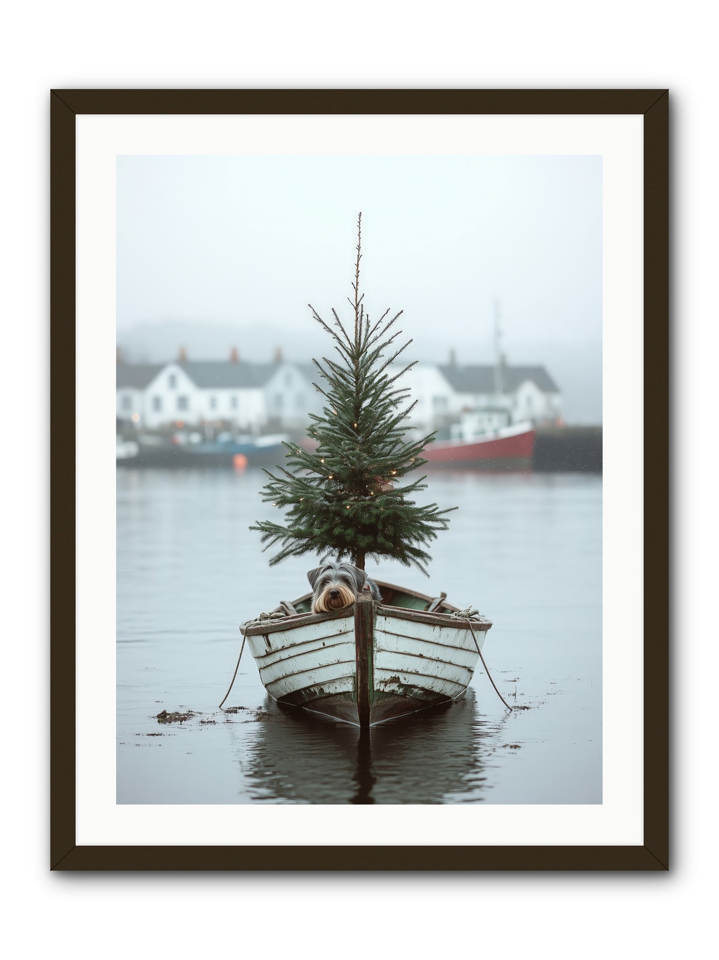 Nautical Noel -- Framed Print - Black 24x32