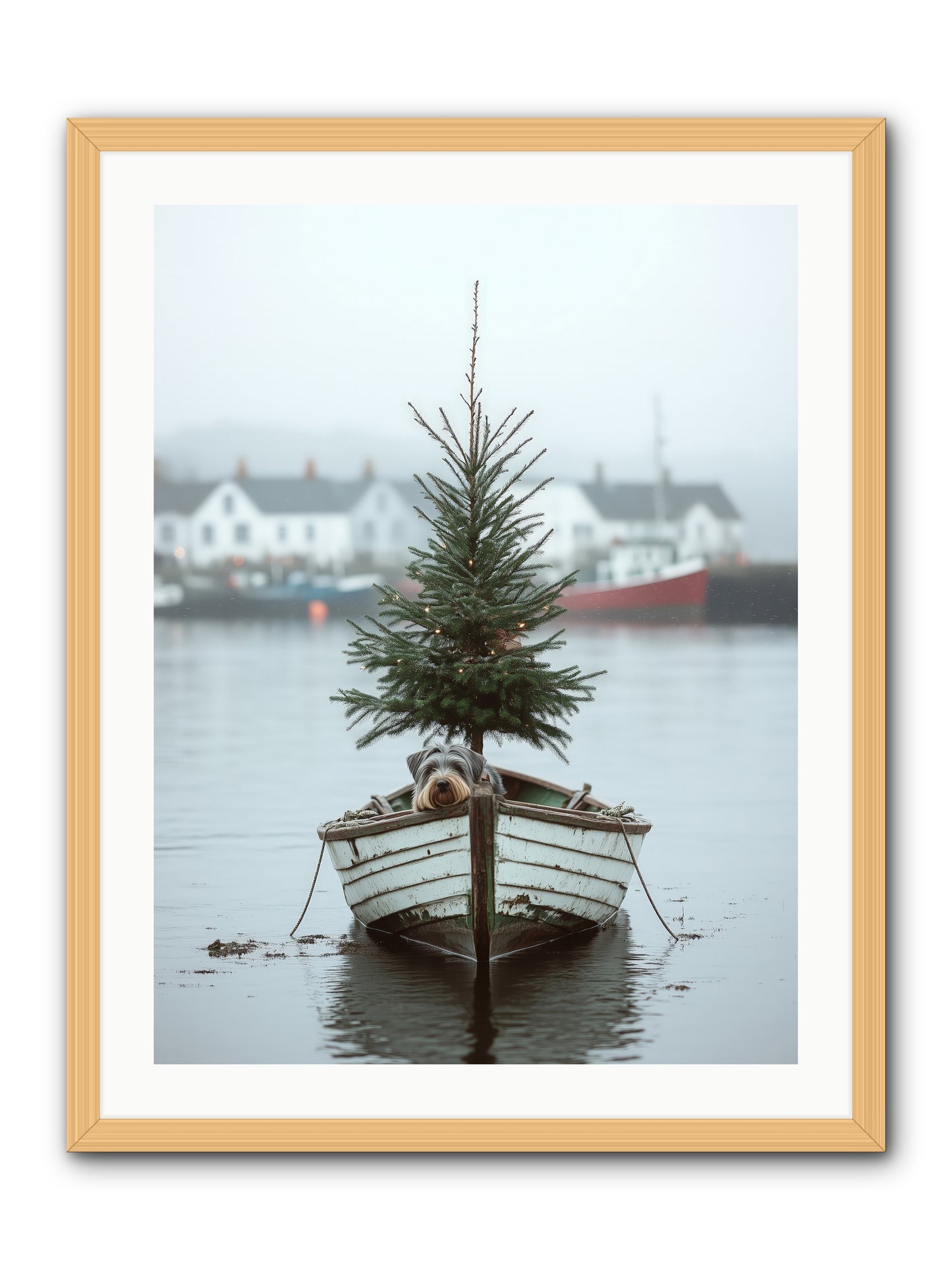 Nautical Noel -- Framed Print - Natural 24x32