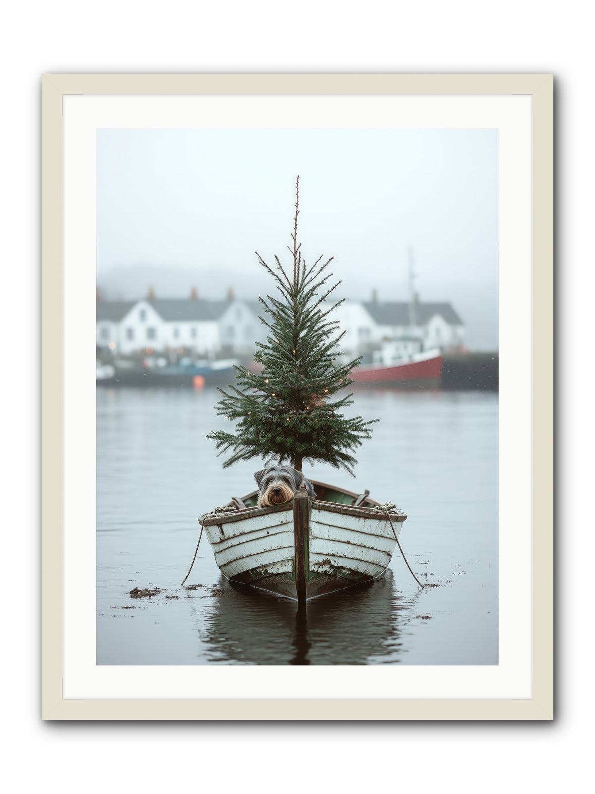 Nautical Noel -- Framed Print - White 24x32