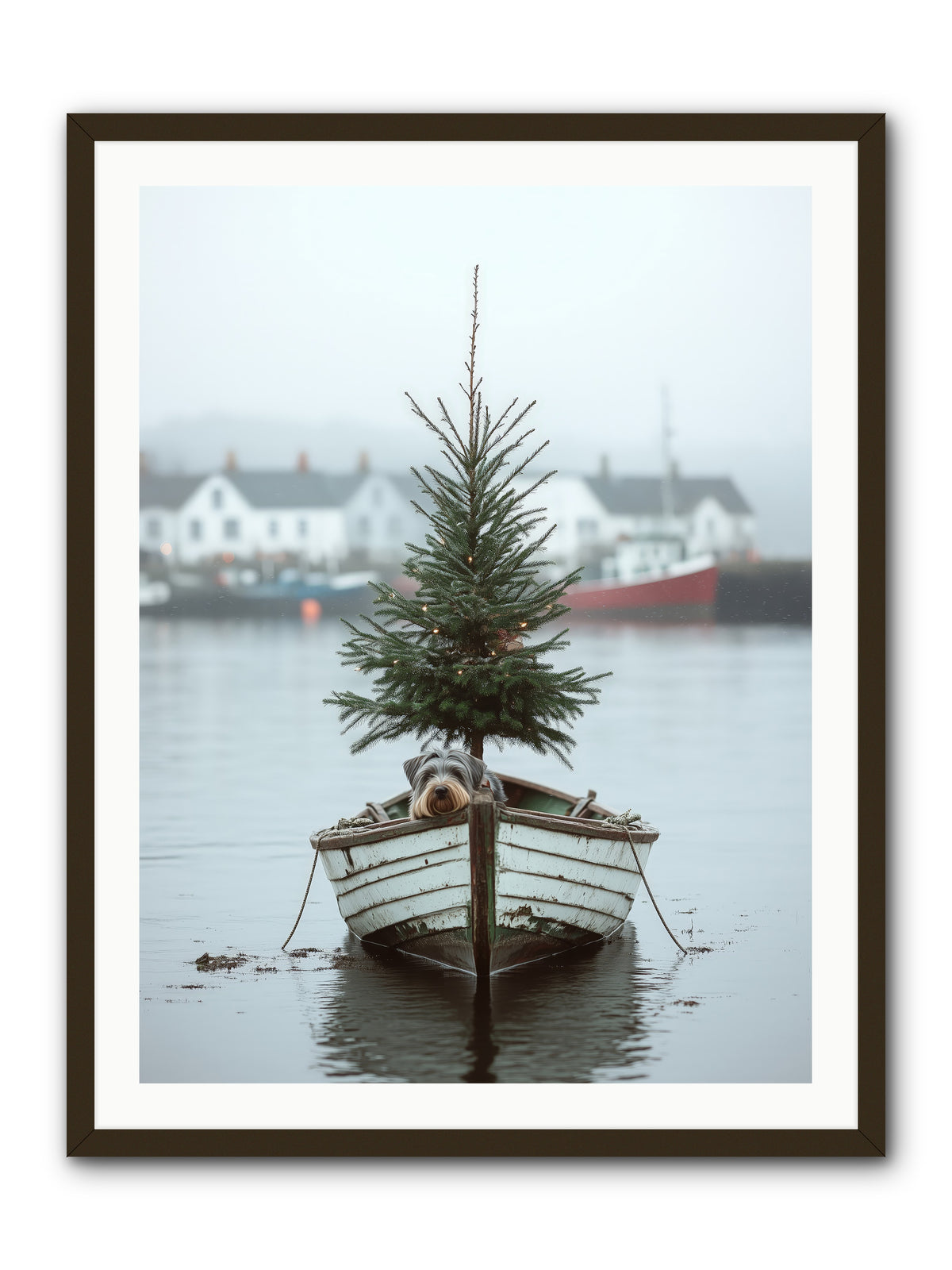 Nautical Noel -- Framed Print - Black 30x40