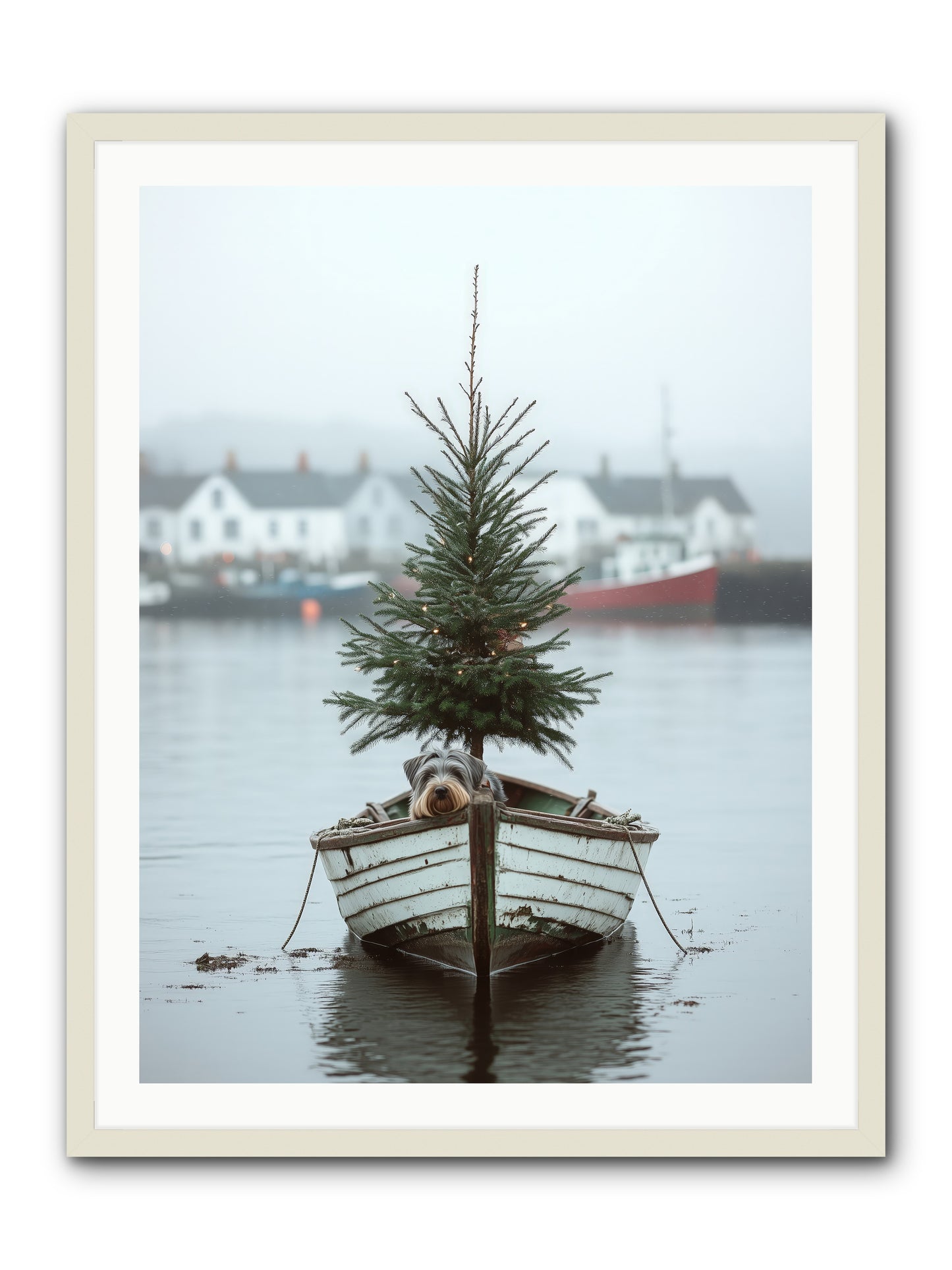 Nautical Noel -- Framed Print - White 30x40