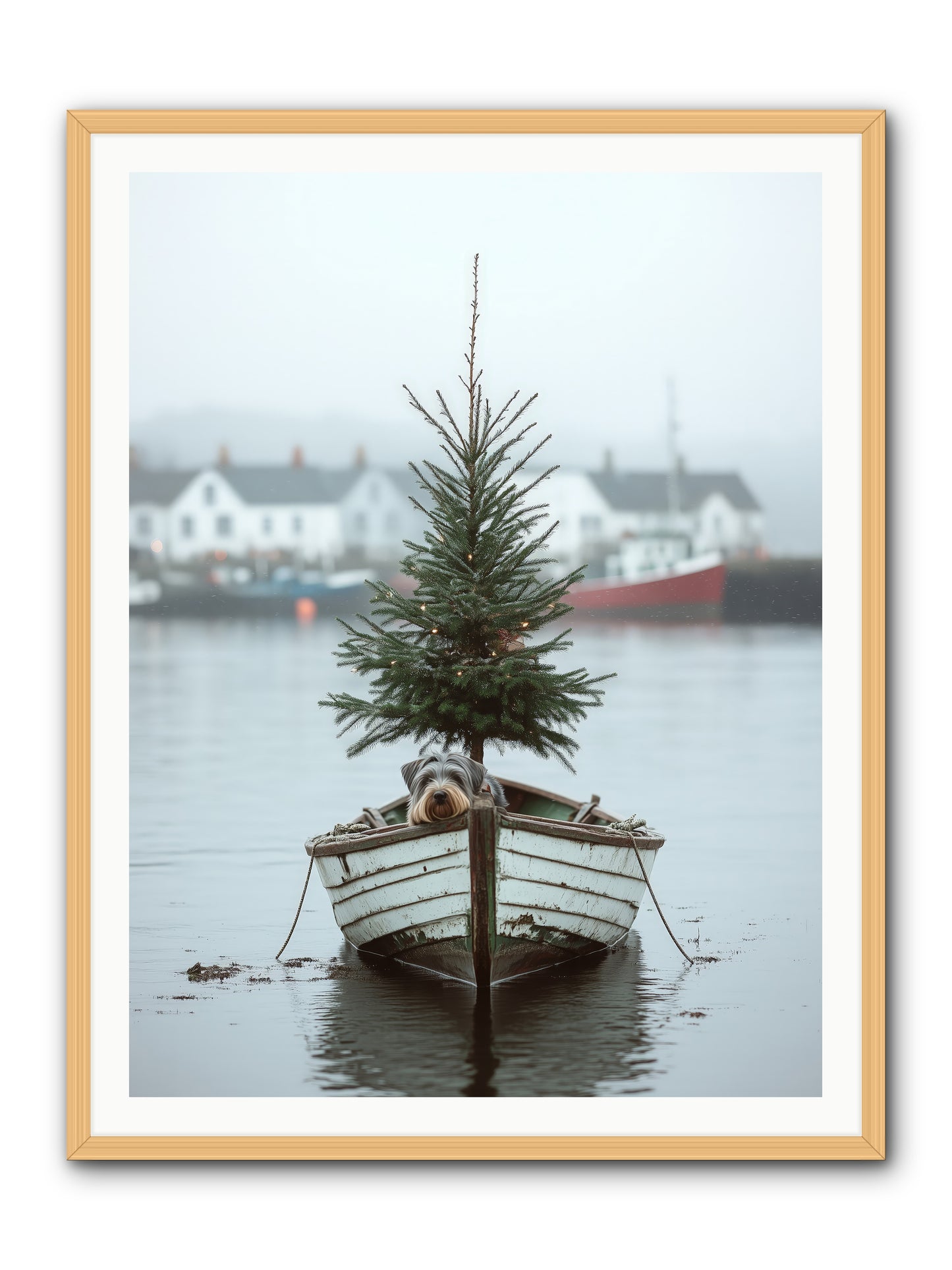 Nautical Noel -- Framed Print - Natural 36x48