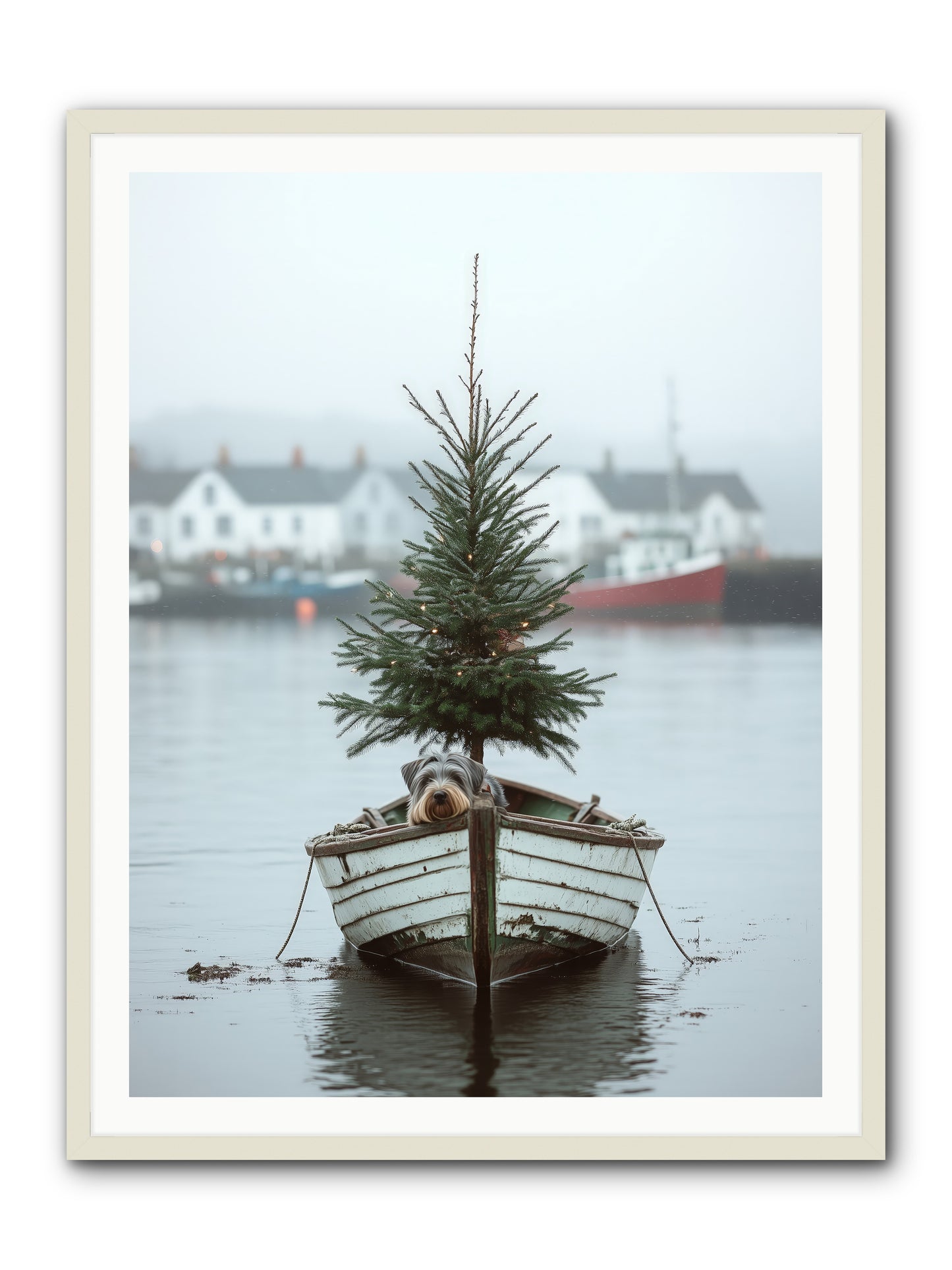 Nautical Noel -- Framed Print - White 36x48