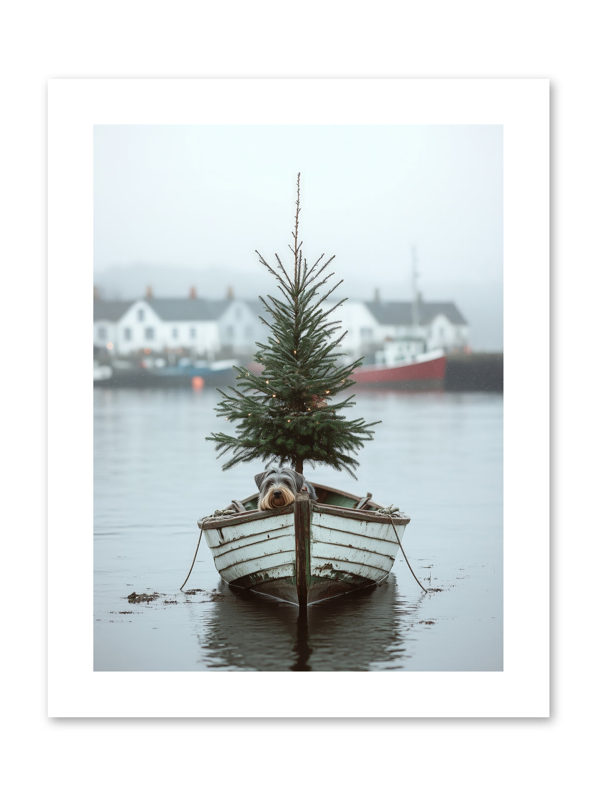Nautical Noel -- Loose Canvas Print 9x12