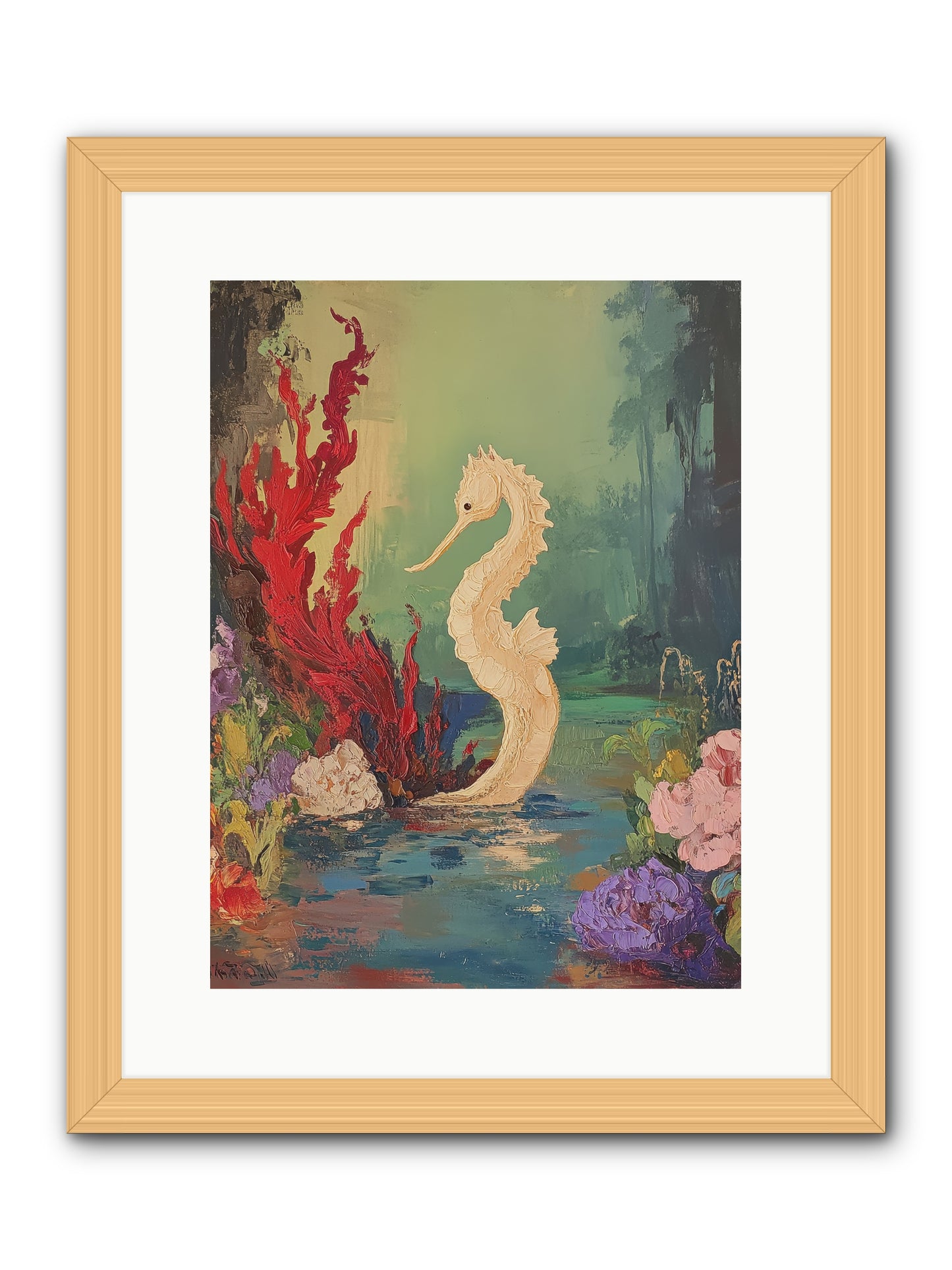 Nautical Sprite -- Framed Print - Natural 12x16