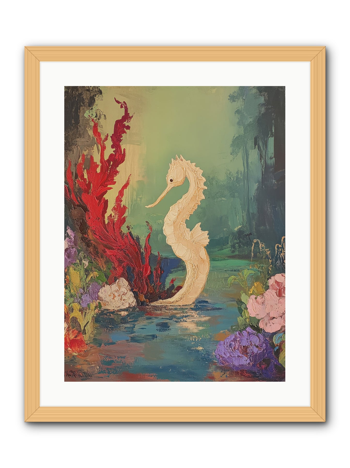 Nautical Sprite -- Framed Print - Natural 18x24