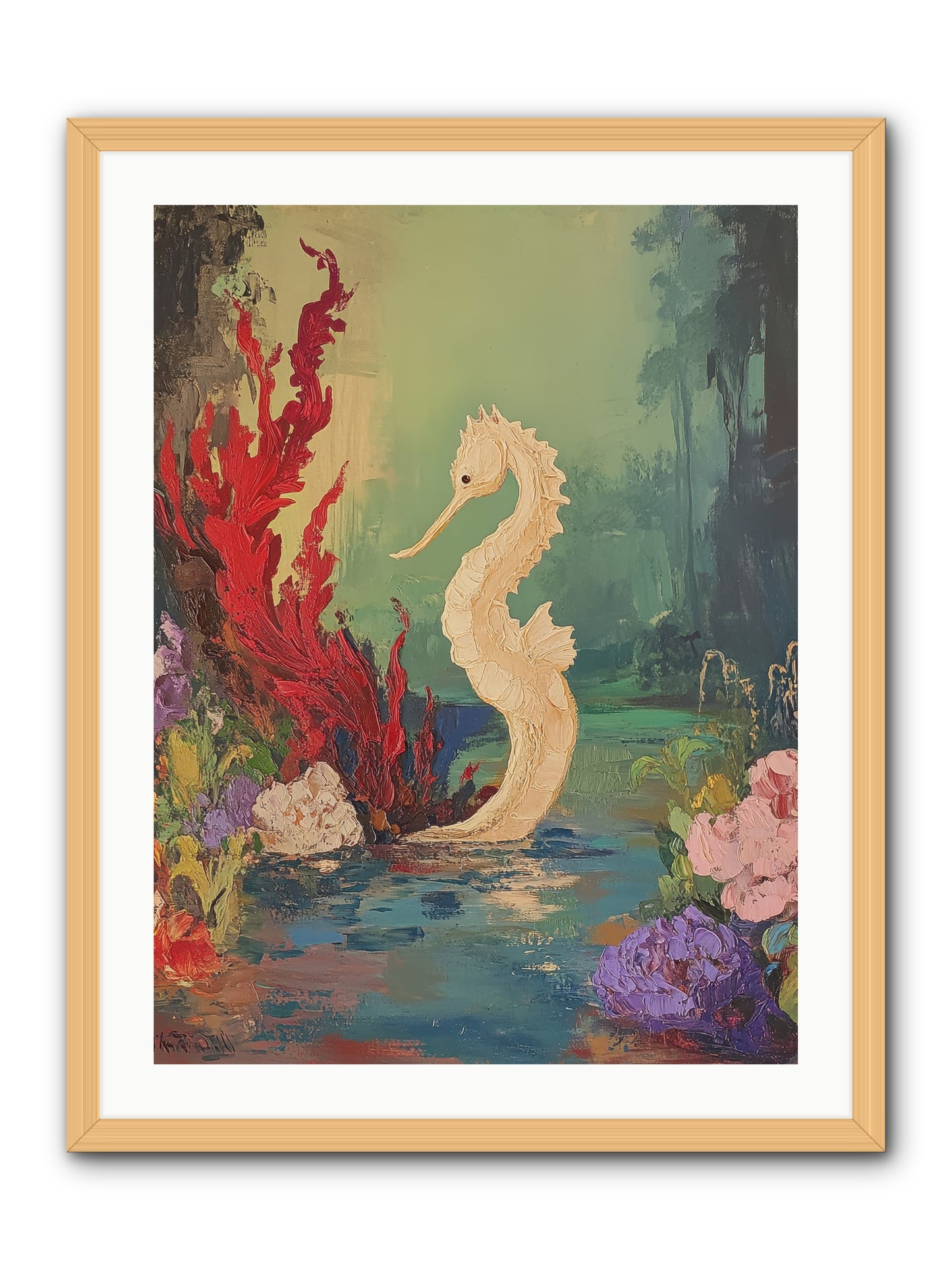 Nautical Sprite -- Framed Print - Natural 24x32