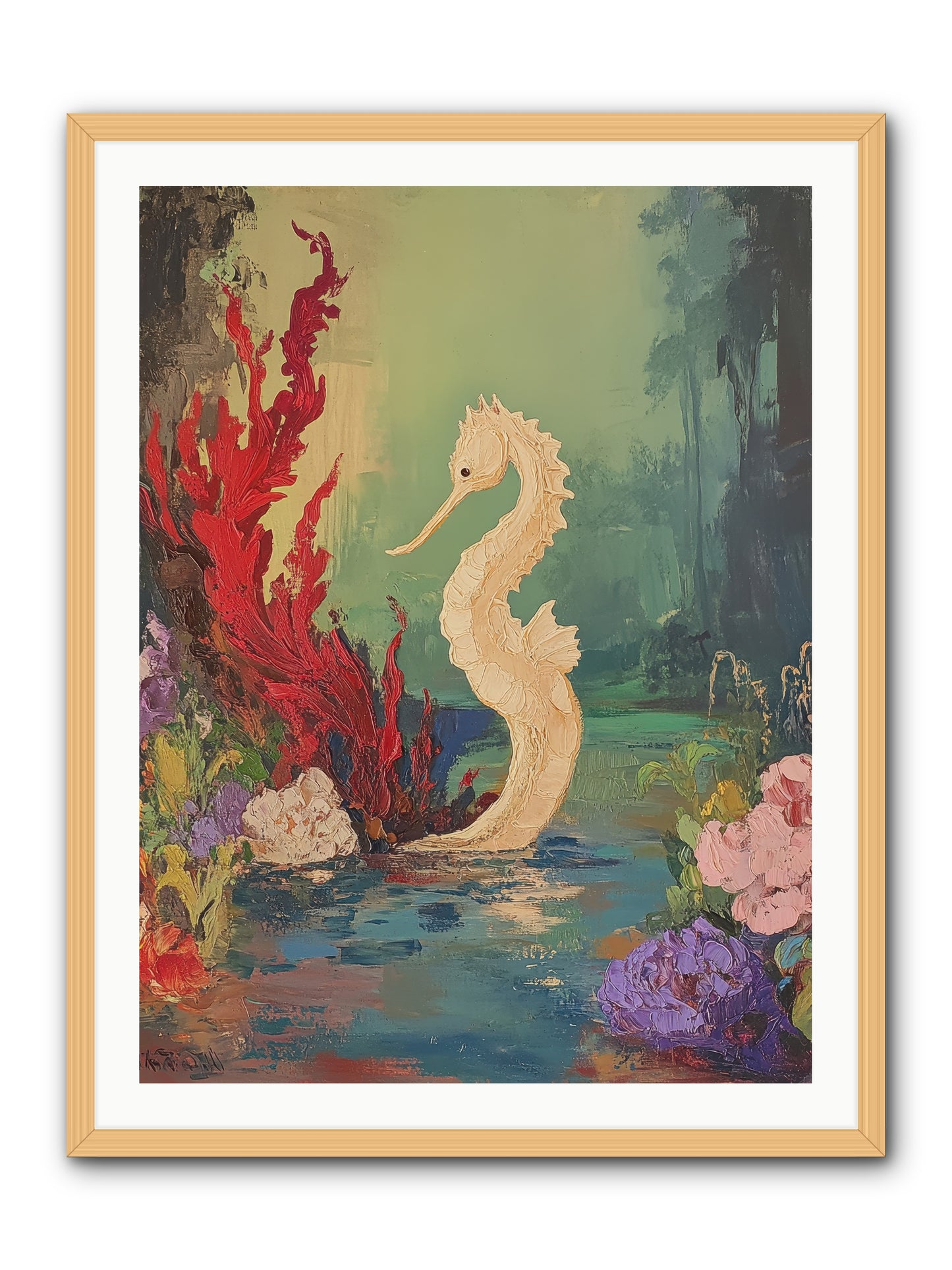 Nautical Sprite -- Framed Print - Natural 30x40