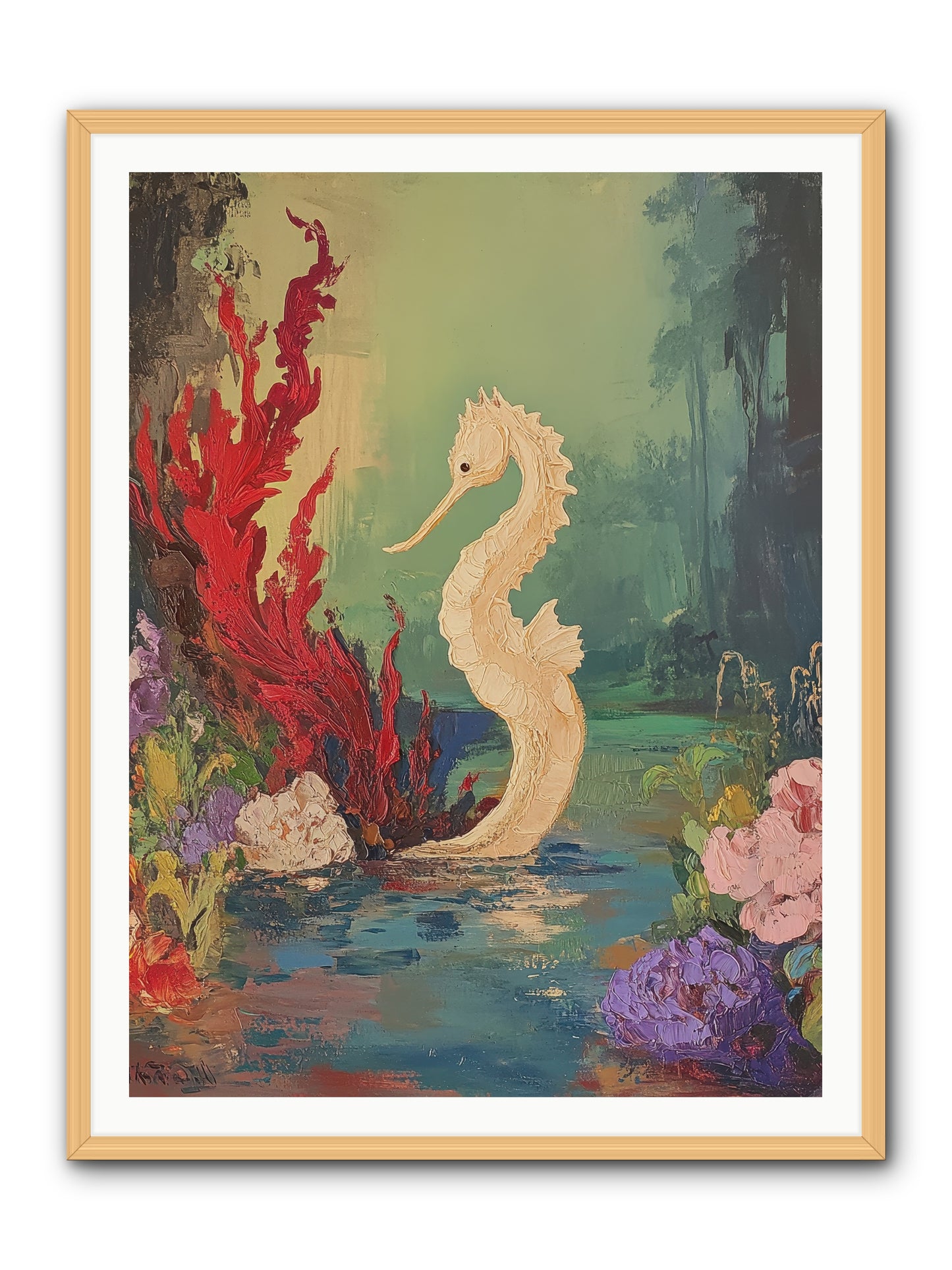 Nautical Sprite -- Framed Print - Natural 36x48