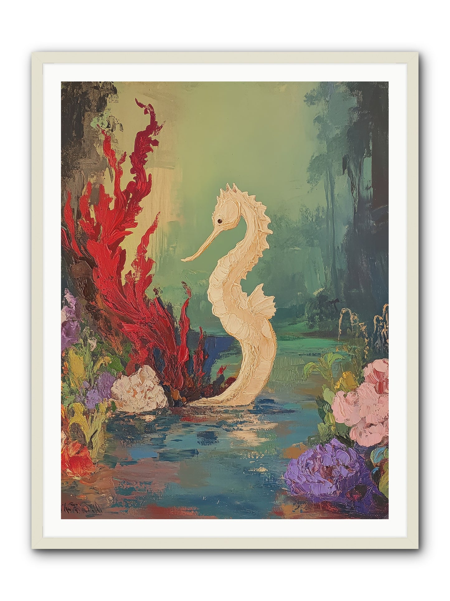 Nautical Sprite -- Framed Print - White 36x48