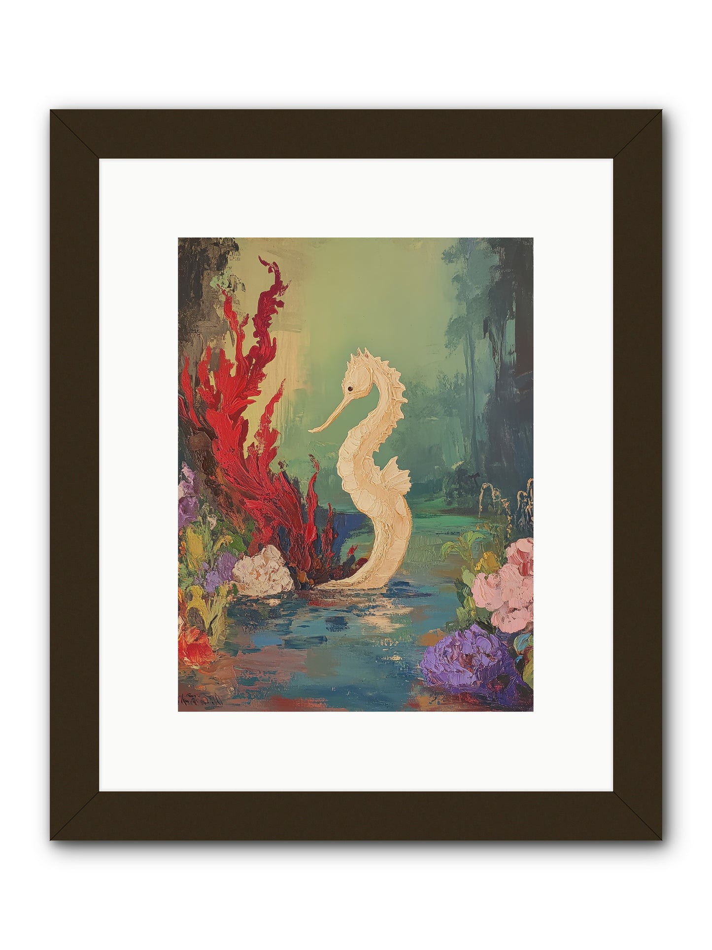 Nautical Sprite -- Framed Print - Black 9x12