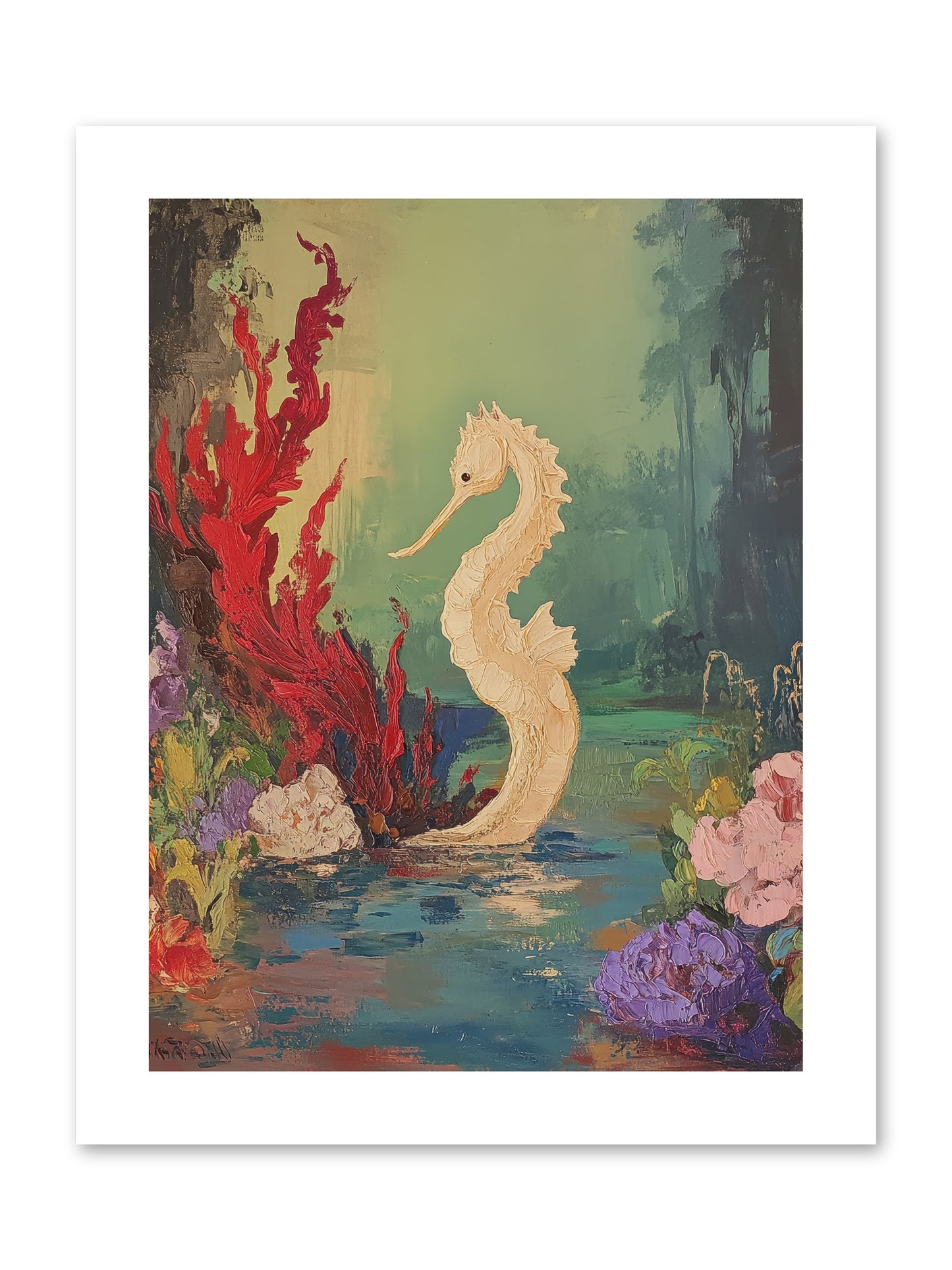 Nautical Sprite -- Loose Canvas Print 9x12