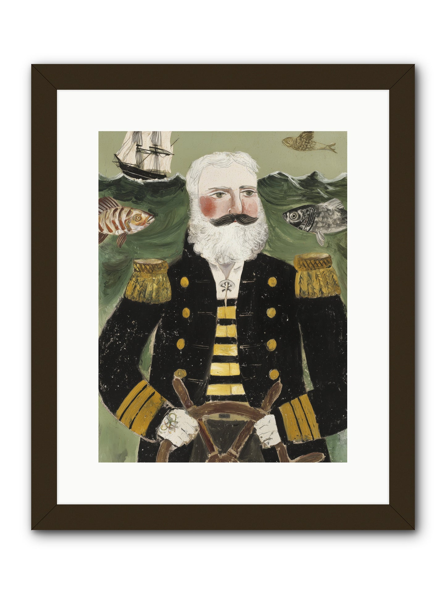 Navigator's Heart -- Framed Print - Black 12x16