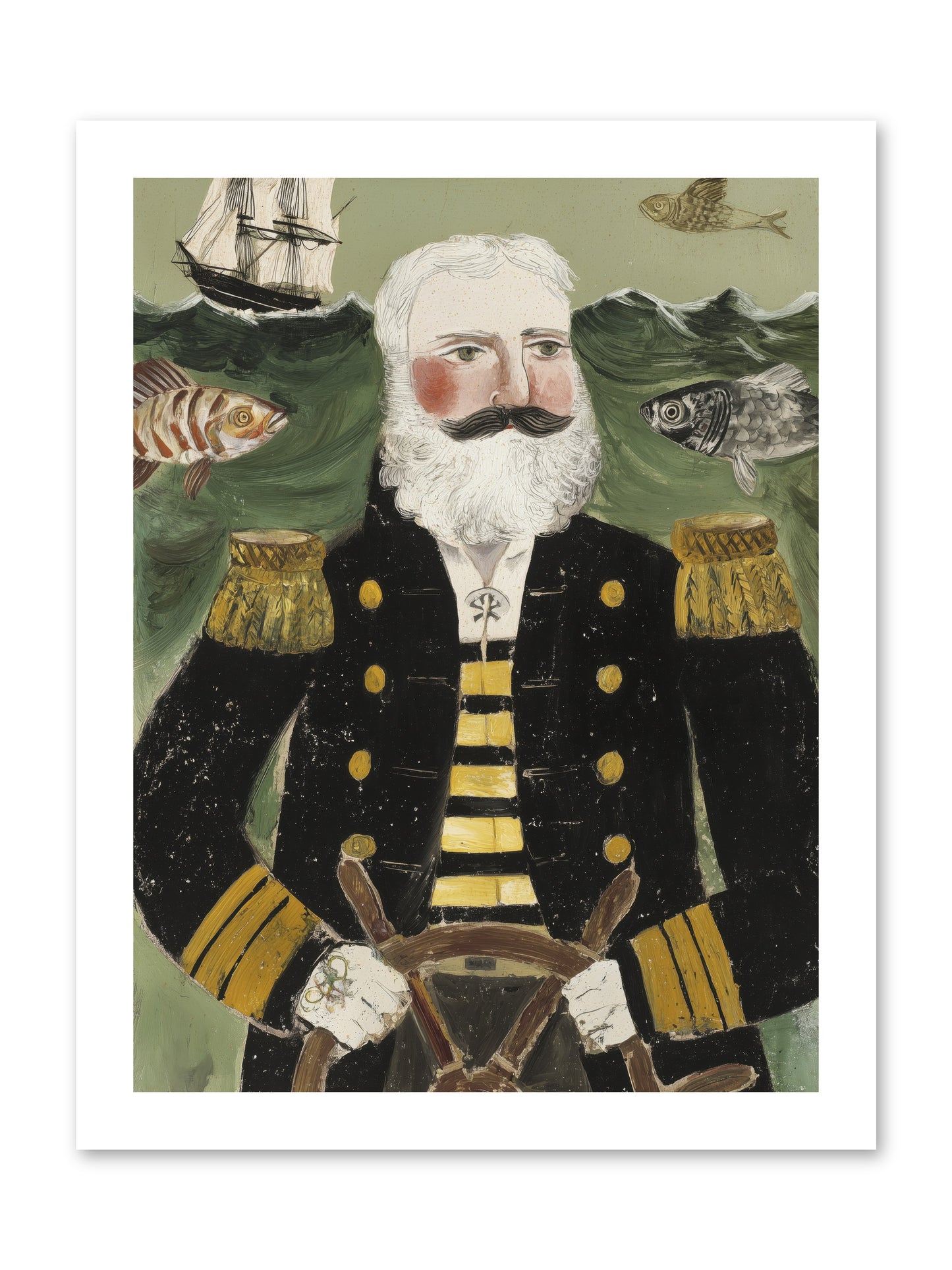 Navigator's Heart -- Loose Canvas Print 12x16