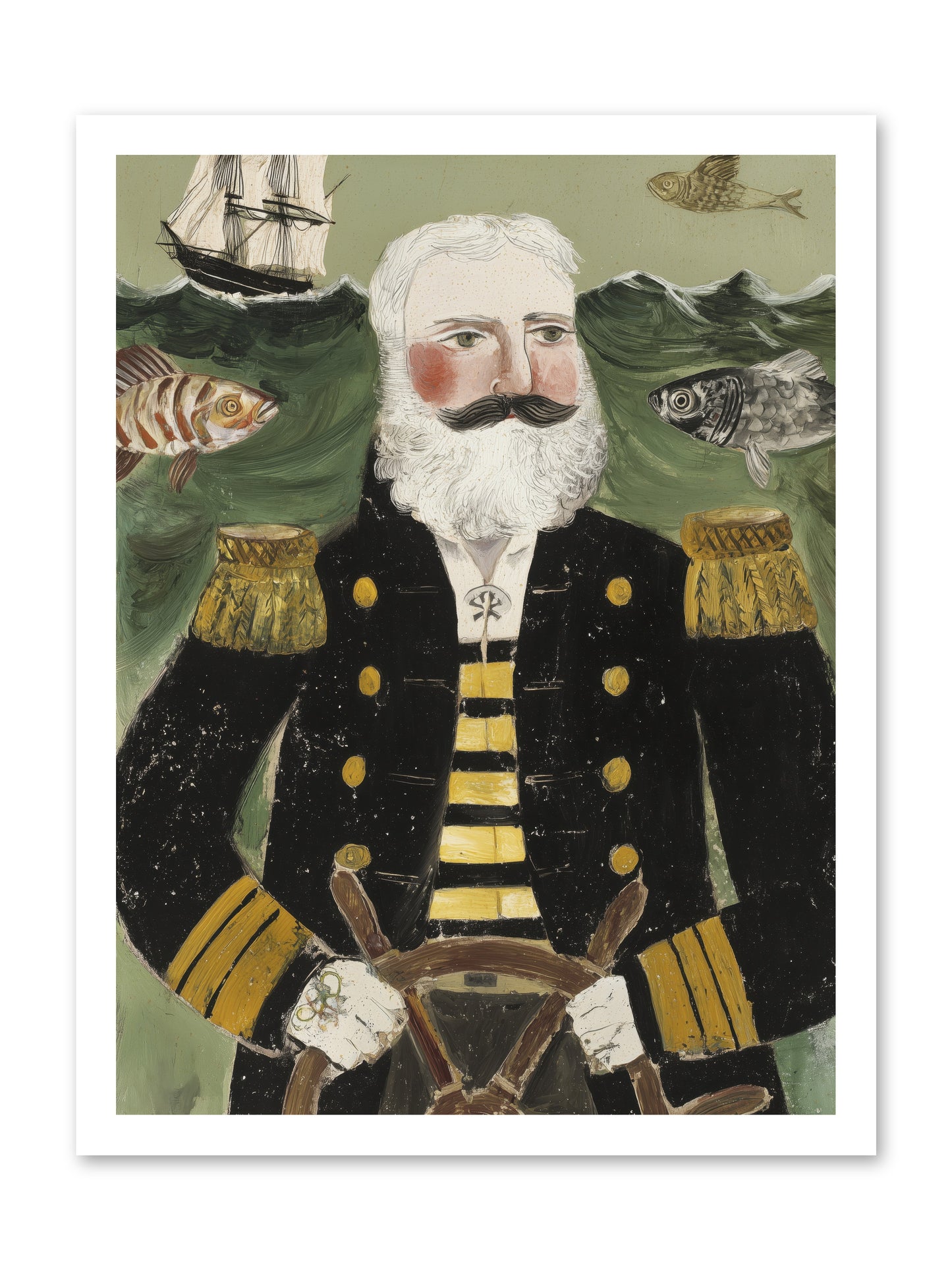 Navigator's Heart -- Loose Canvas Print 18x24