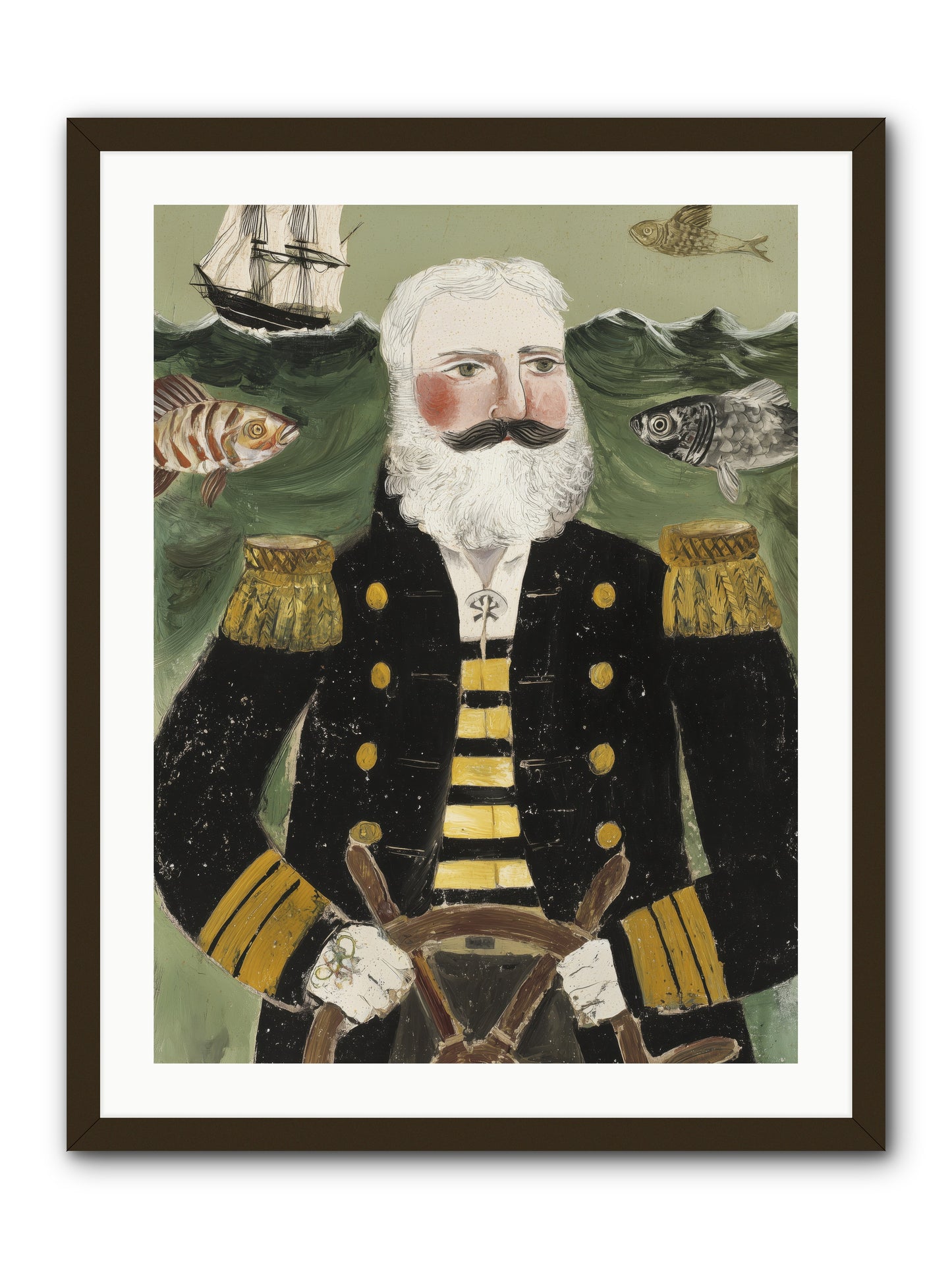 Navigator's Heart -- Framed Print - Black 24x32