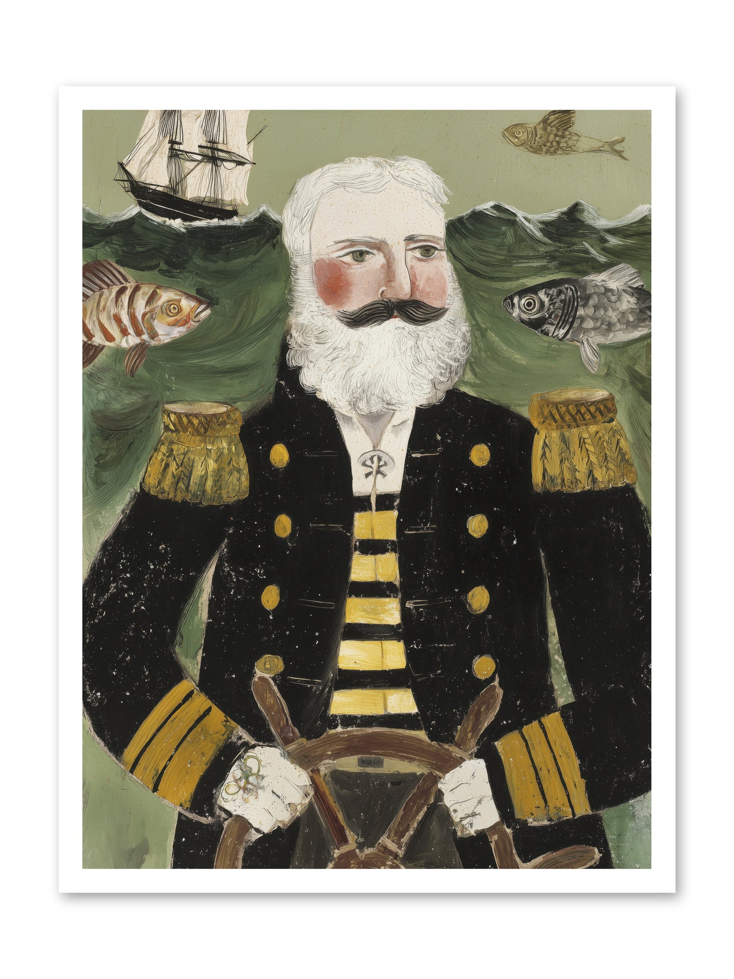 Navigator's Heart -- Loose Canvas Print 24x32