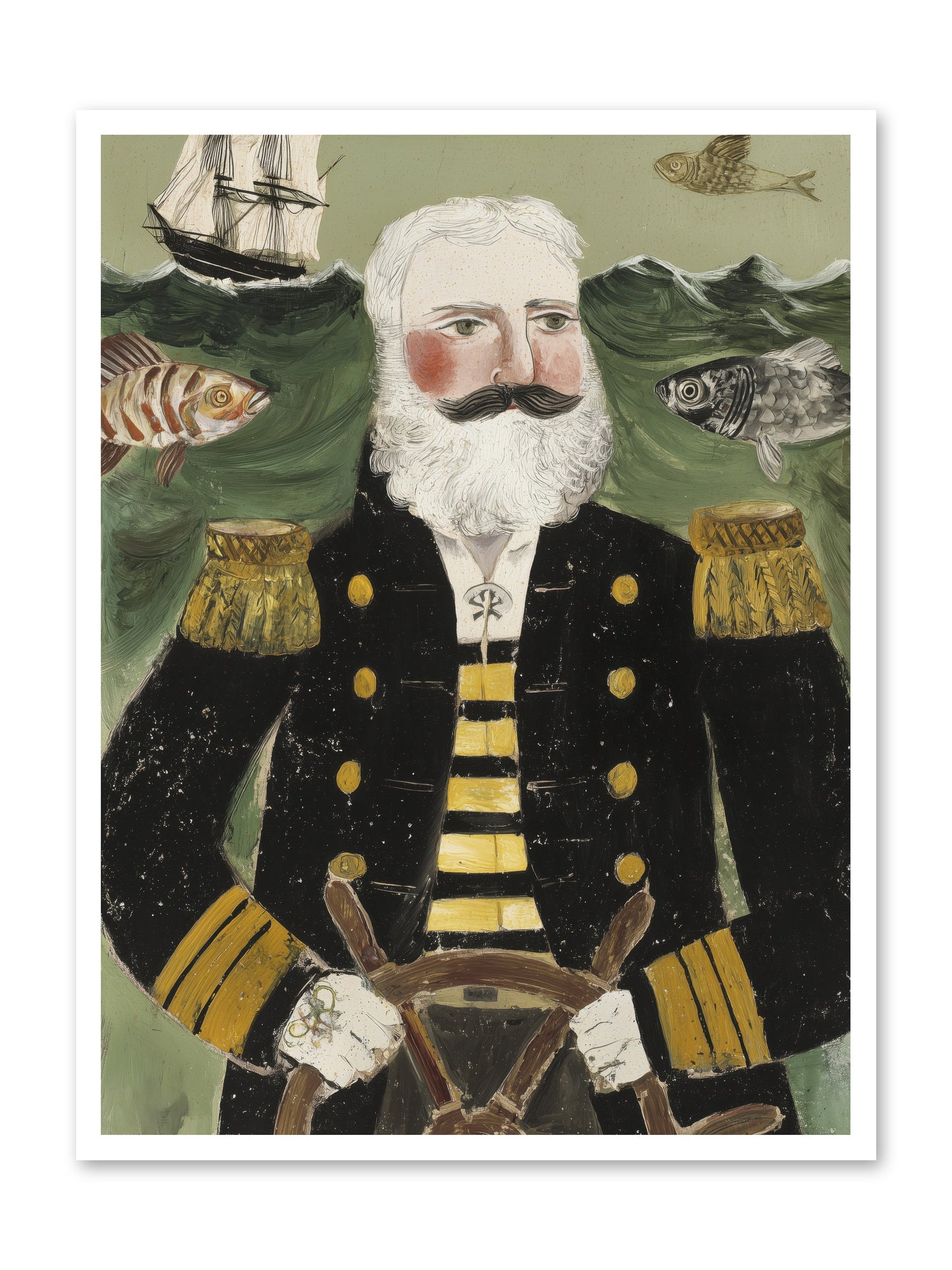 Navigator's Heart -- Loose Canvas Print 30x40