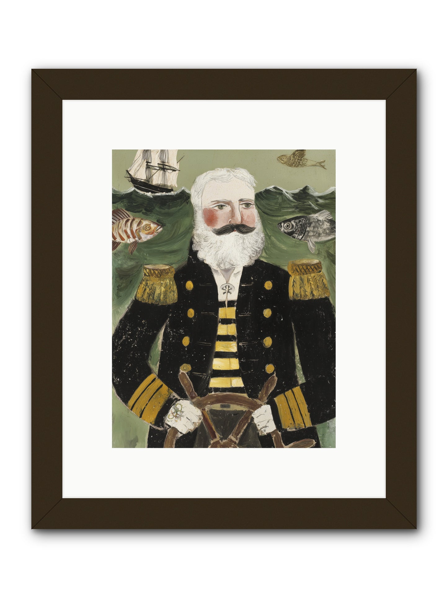 Navigator's Heart -- Framed Print - Black 9x12