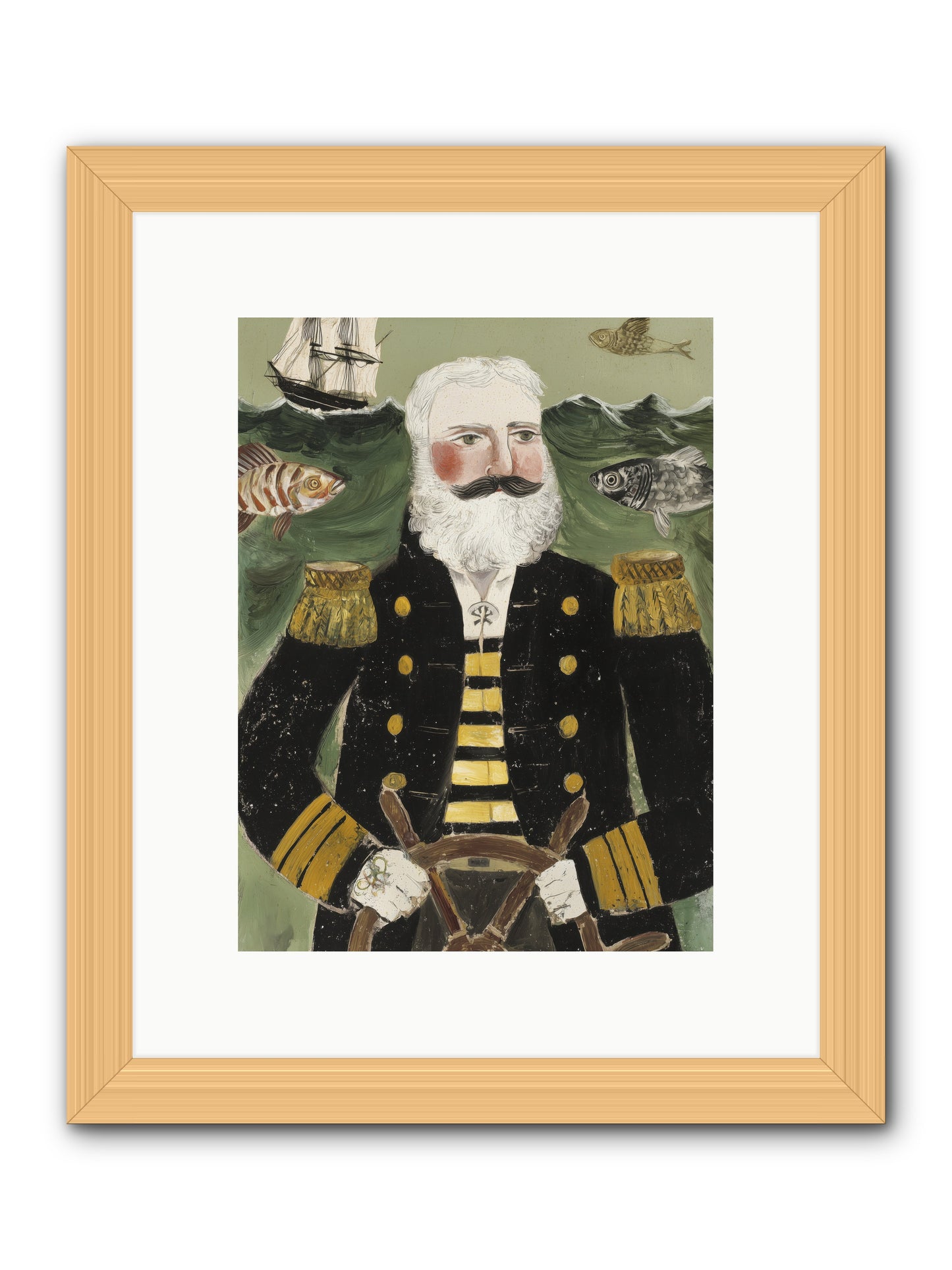 Navigator's Heart -- Framed Print - Natural 9x12