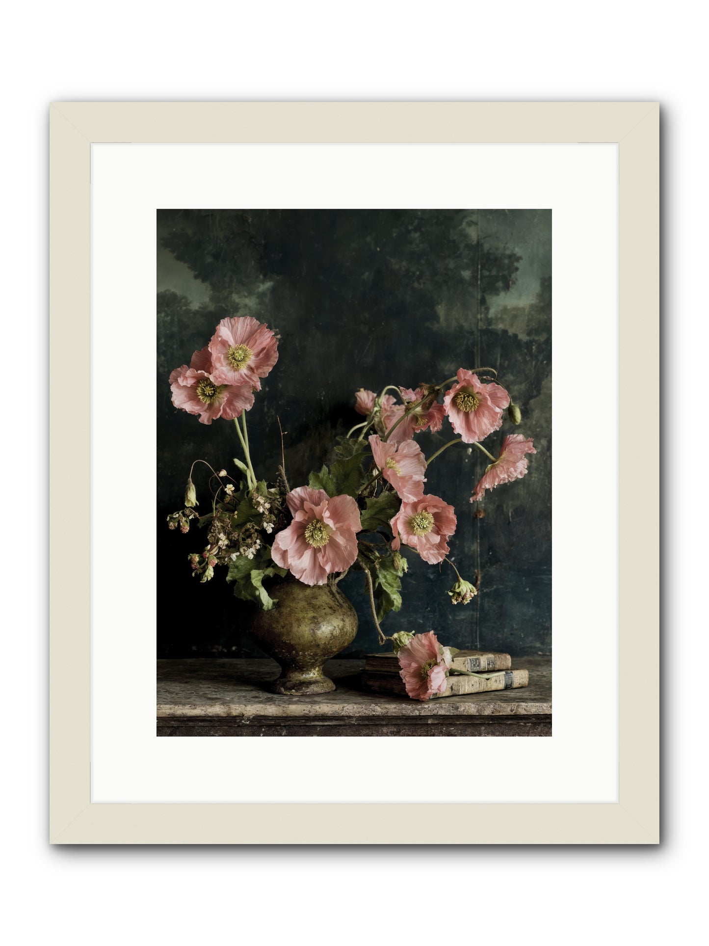 Nectar field -- Framed Print - White 12x16